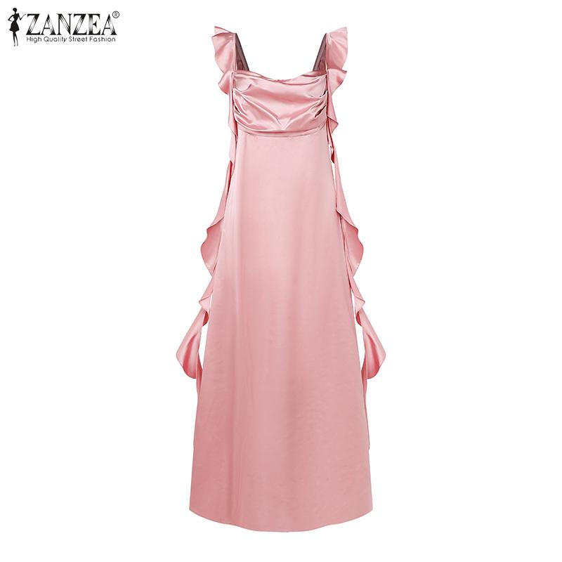 ZANZEA Women Summer Sleeveless Ruffled Ribbon Layers Satin Casual Party Dress XL розовый
ZANZEA Women Summer Sleeveless Ruffled Ribbon Layers Satin Casual Party Dress XL розовый