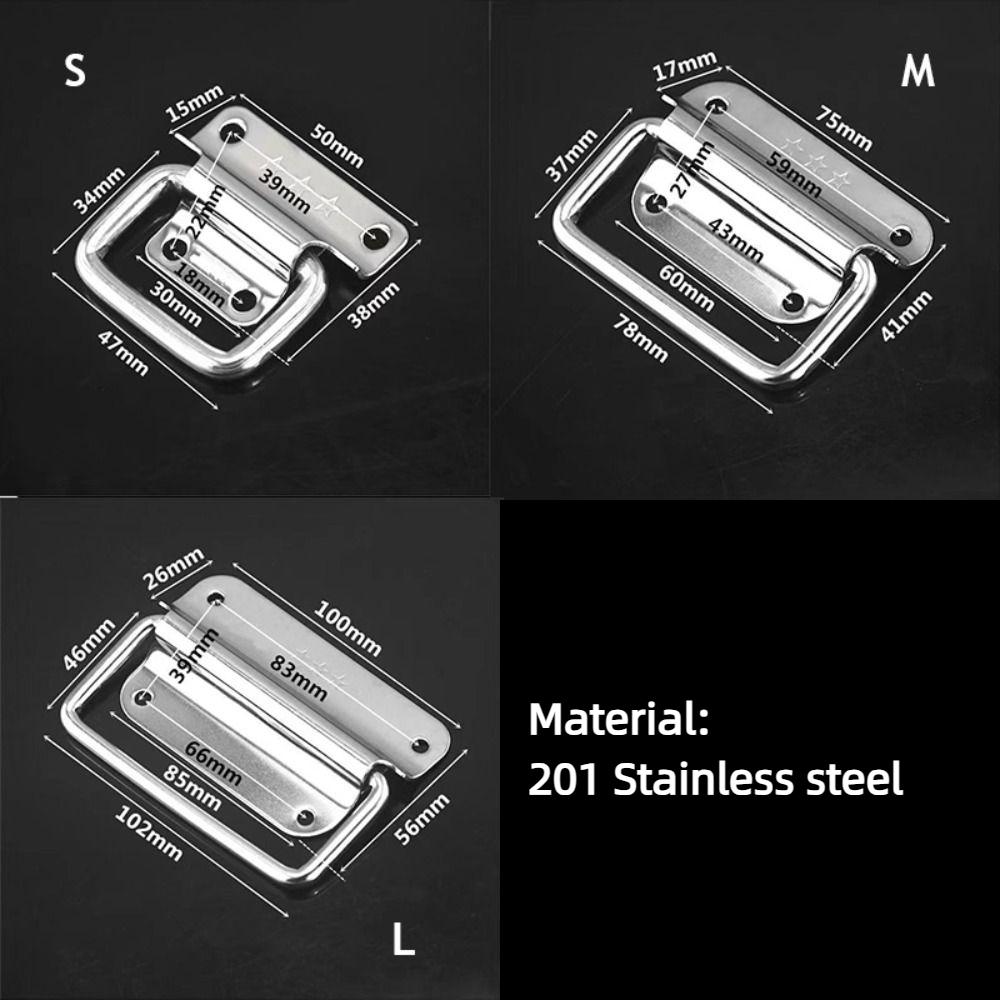 Durable Cabinet Drawer Handle Silver Simple Door Handle Folding Wooden Box Handle High Quality Stainless Steel Handle S
Durable Cabinet Drawer Handle Silver Simple Door Handle Folding Wooden Box Handle High Quality Stainless Steel Handle S