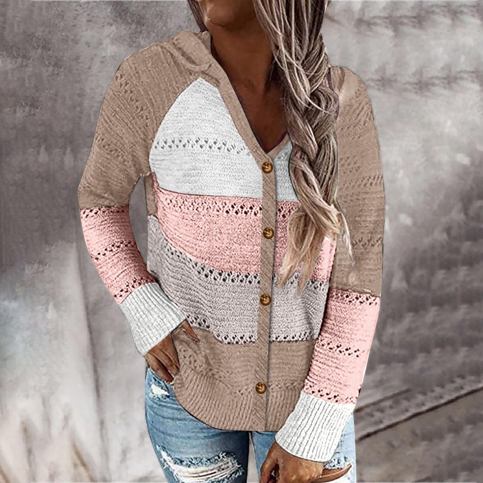 Fashion Women Striped Color Block Long Sleeve Knitted Cardigan Hooded Sweater Coat L хаки
Fashion Women Striped Color Block Long Sleeve Knitted Cardigan Hooded Sweater Coat L хаки