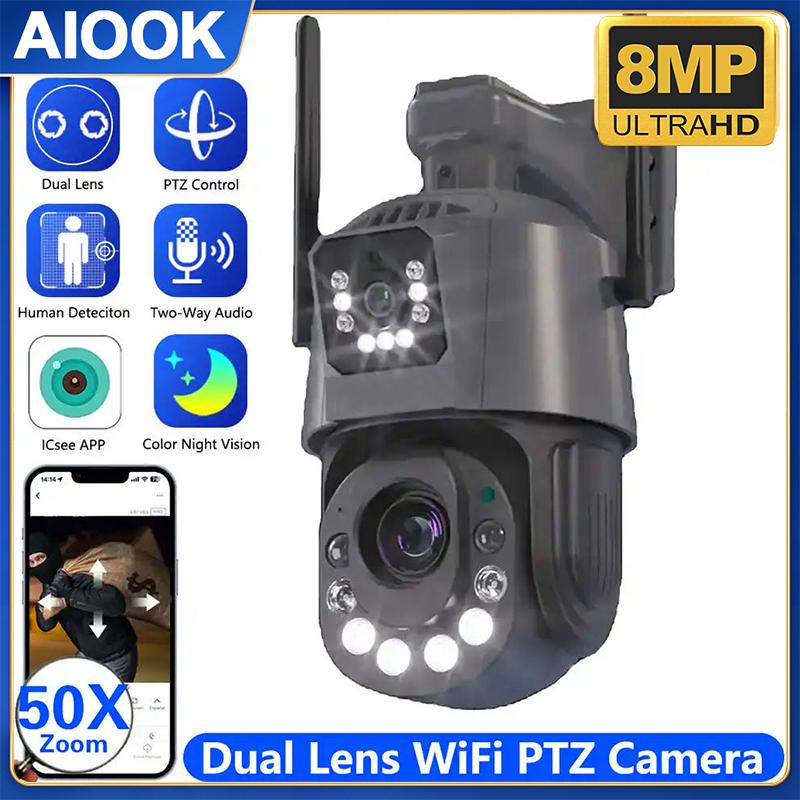 AIOOK открытый водонепроницаемый видеорегистратор HD 8MP WIFI 50X ZOOM камера безопасности полноцветная двусторонняя связь ночного видения PTZ ICSEE APP CCTV камера NVR
AIOOK открытый водонепроницаемый видеорегистратор HD 8MP WIFI 50X ZOOM камера безопасности полноцветная двусторонняя связь ночного видения PTZ ICSEE APP CCTV камера NVR