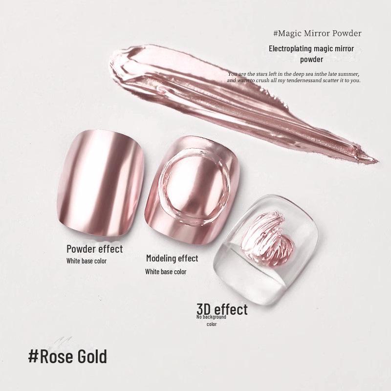 Волшебная Зеркальная Пудра для Ногтей: Суперяркий 3D-аксессуар для ногтей цвета шампанского, золота и серебра.
Волшебная Зеркальная Пудра для Ногтей: Суперяркий 3D-аксессуар для ногтей цвета шампанского, золота и серебра.