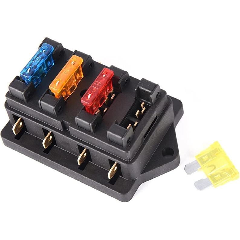 Автомобильный 4-канальный стандартный блок предохранителей ATO Blade Fuse Box держатель 12 В/24 В + 4-канальный предохранитель
Автомобильный 4-канальный стандартный блок предохранителей ATO Blade Fuse Box держатель 12 В/24 В + 4-канальный предохранитель