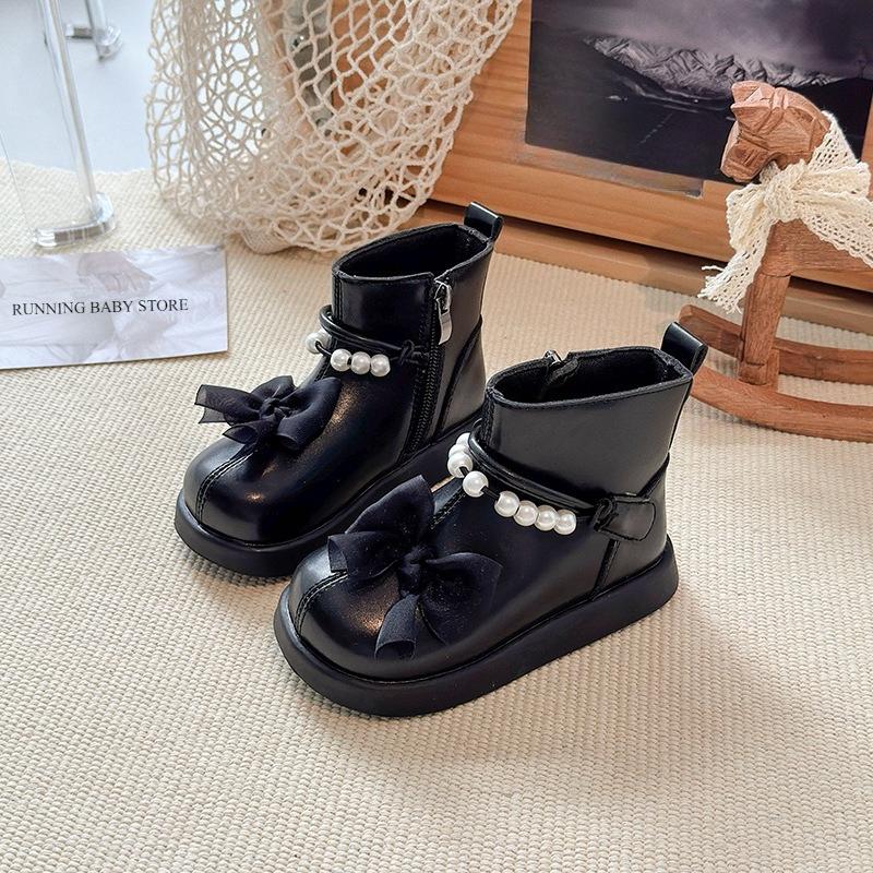 New Anti-skid Chunky Sole Children Boots Girls Shoes Elegance Beaded Ribbons Bow-tie Student Princess Wedding Party Shoes I09127 23 чорний
New Anti-skid Chunky Sole Children Boots Girls Shoes Elegance Beaded Ribbons Bow-tie Student Princess Wedding Party Shoes I09127 23 чорний