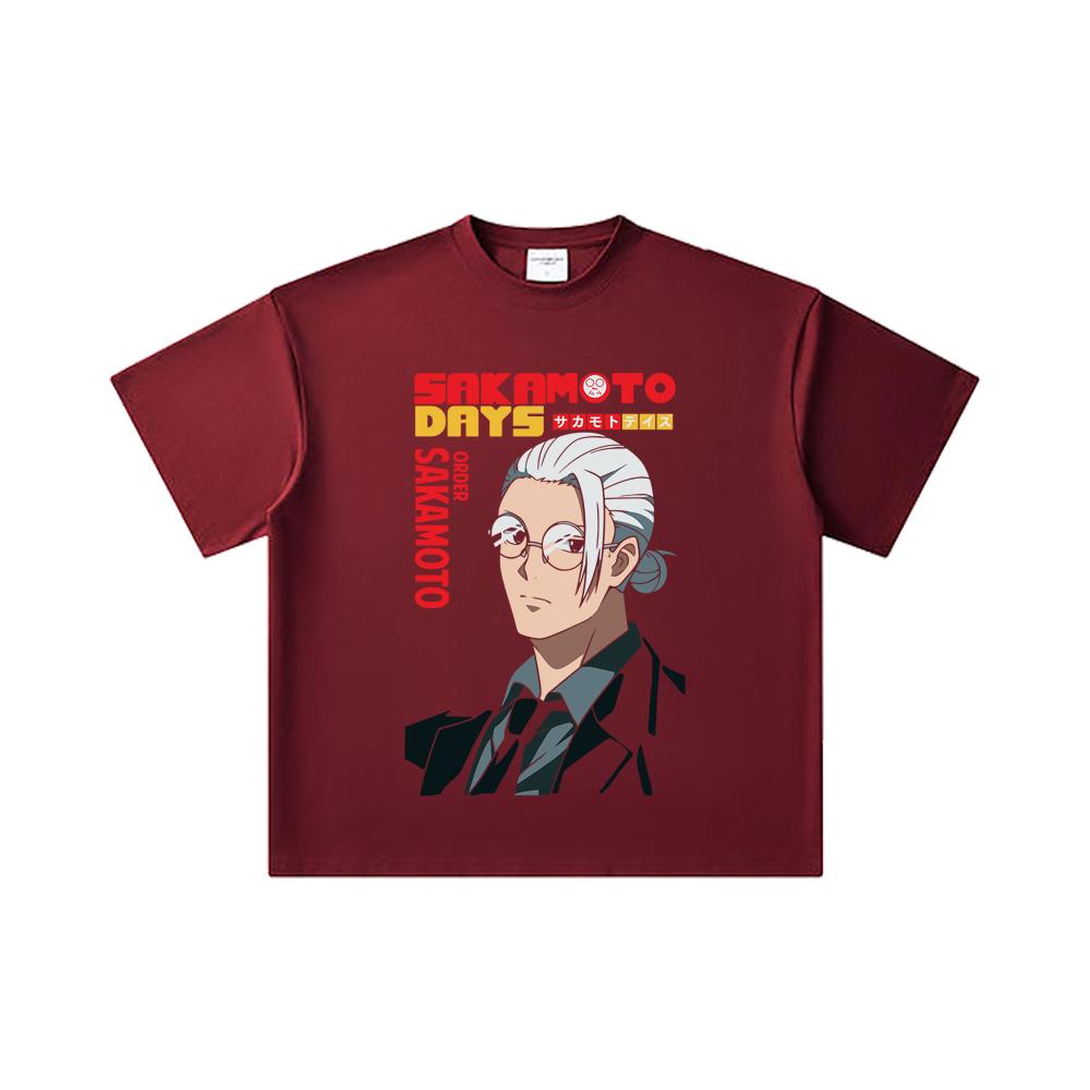 260 GSM Double Yarn 32 Count 100% Cotton Sakamoto Days V7 Taro Print Unisex Heavy Cotton T Shirt 2XL вина червоного кольору
260 GSM Double Yarn 32 Count 100% Cotton Sakamoto Days V7 Taro Print Unisex Heavy Cotton T Shirt 2XL вина червоного кольору