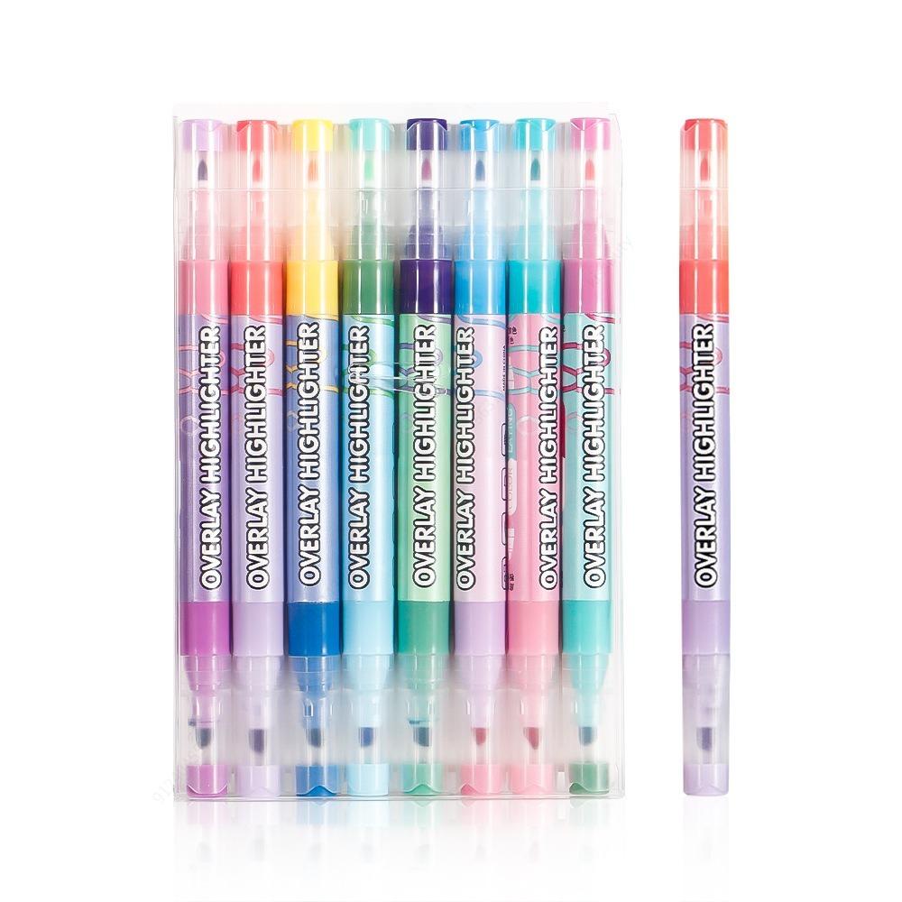 16 Colors Magic Overlay Highlighter Pen Set Student Diary Scrapbook Painting DIY Making Kawaii Stationery Stackable Markers
16 Colors Magic Overlay Highlighter Pen Set Student Diary Scrapbook Painting DIY Making Kawaii Stationery Stackable Markers