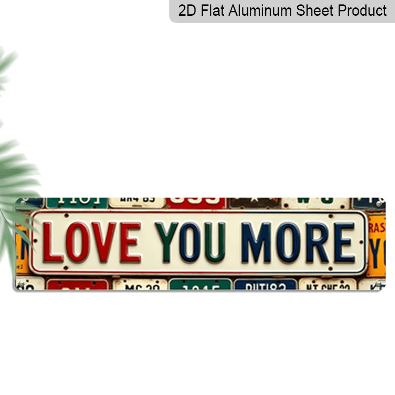 3.94 X 15.74 Inches Aluminum Decorative Sign - 2D Flat, 1pc Vintage Metal Sign That Says Love You More . This Rustic Farmhouse Wall Decoration 40cm x 10cm
3.94 X 15.74 Inches Aluminum Decorative Sign - 2D Flat, 1pc Vintage Metal Sign That Says Love You More . This Rustic Farmhouse Wall Decoration 40cm x 10cm