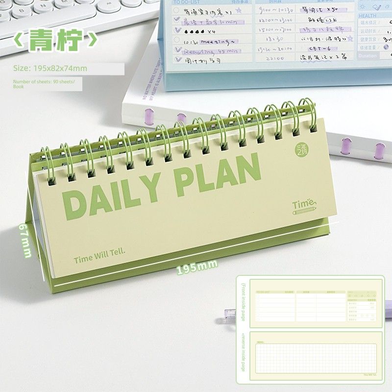 Grade Three Class Two Daily Plan Can Be Daily Planner Self-Discipline Clock-in Schedule Book Memo Office Notepad Lime (yellow-green)
Grade Three Class Two Daily Plan Can Be Daily Planner Self-Discipline Clock-in Schedule Book Memo Office Notepad Lime (yellow-green)
