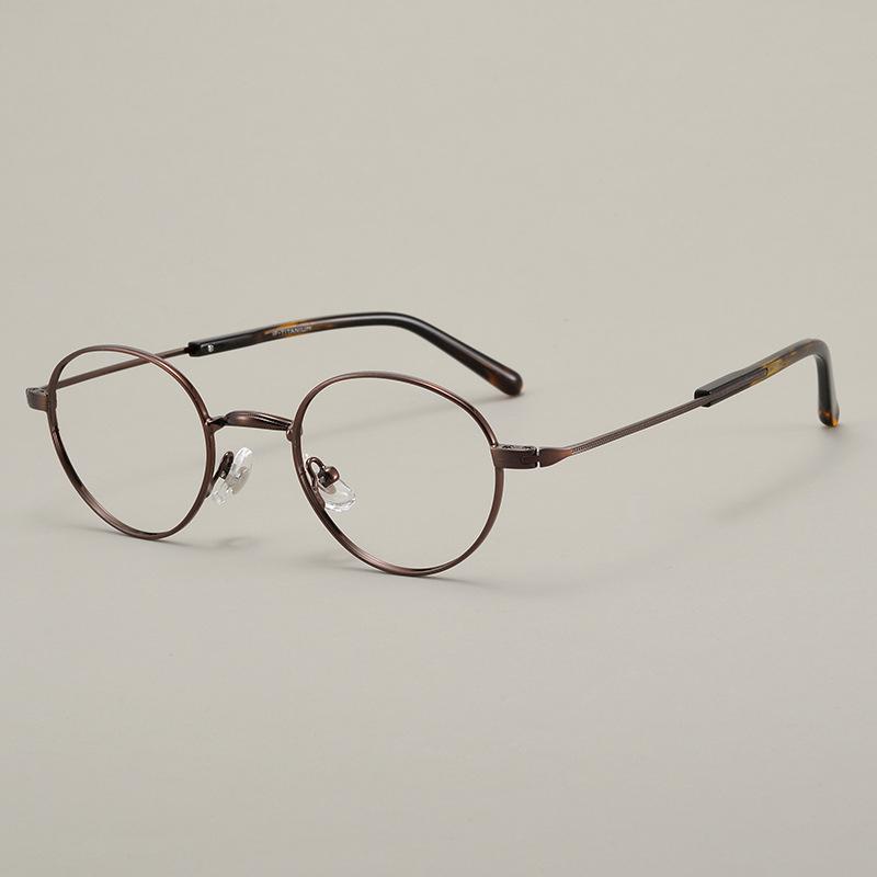 Designer Small Round Eyewear Pure Titanium Frame Acetate Tip Eyeglasses Retro Men s Women s Oval Urltra-Light Glasses Demo Lens
Designer Small Round Eyewear Pure Titanium Frame Acetate Tip Eyeglasses Retro Men s Women s Oval Urltra-Light Glasses Demo Lens
