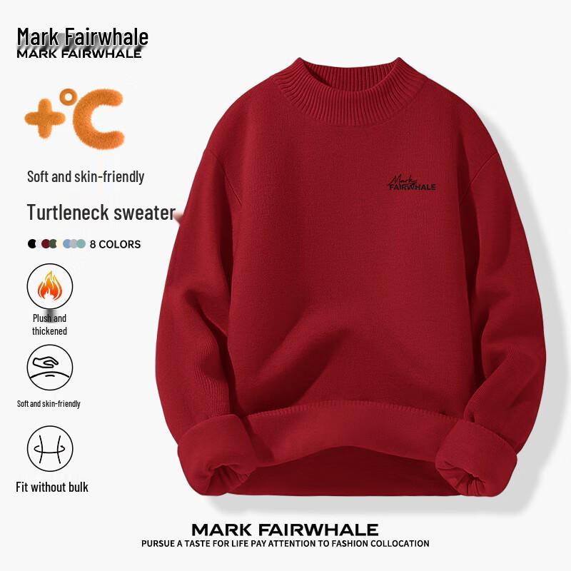 Mark Fairwhale Men s Loose Fit Fleece-Lined Mock Neck Sweater 3XL
Mark Fairwhale Men s Loose Fit Fleece-Lined Mock Neck Sweater 3XL