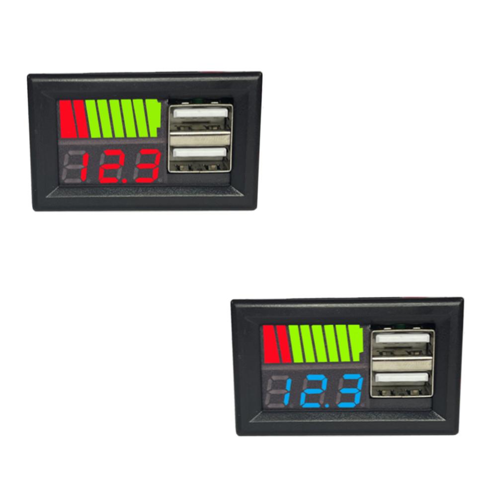 USB 5V 2.4A Автомобильный вольтметр Панель измерителя напряжения 12V-24V 3S-7S Индикатор емкости литиевой батареи Тестер мощности Литий-ионный Свинцово-кислотный
USB 5V 2.4A Автомобильный вольтметр Панель измерителя напряжения 12V-24V 3S-7S Индикатор емкости литиевой батареи Тестер мощности Литий-ионный Свинцово-кислотный