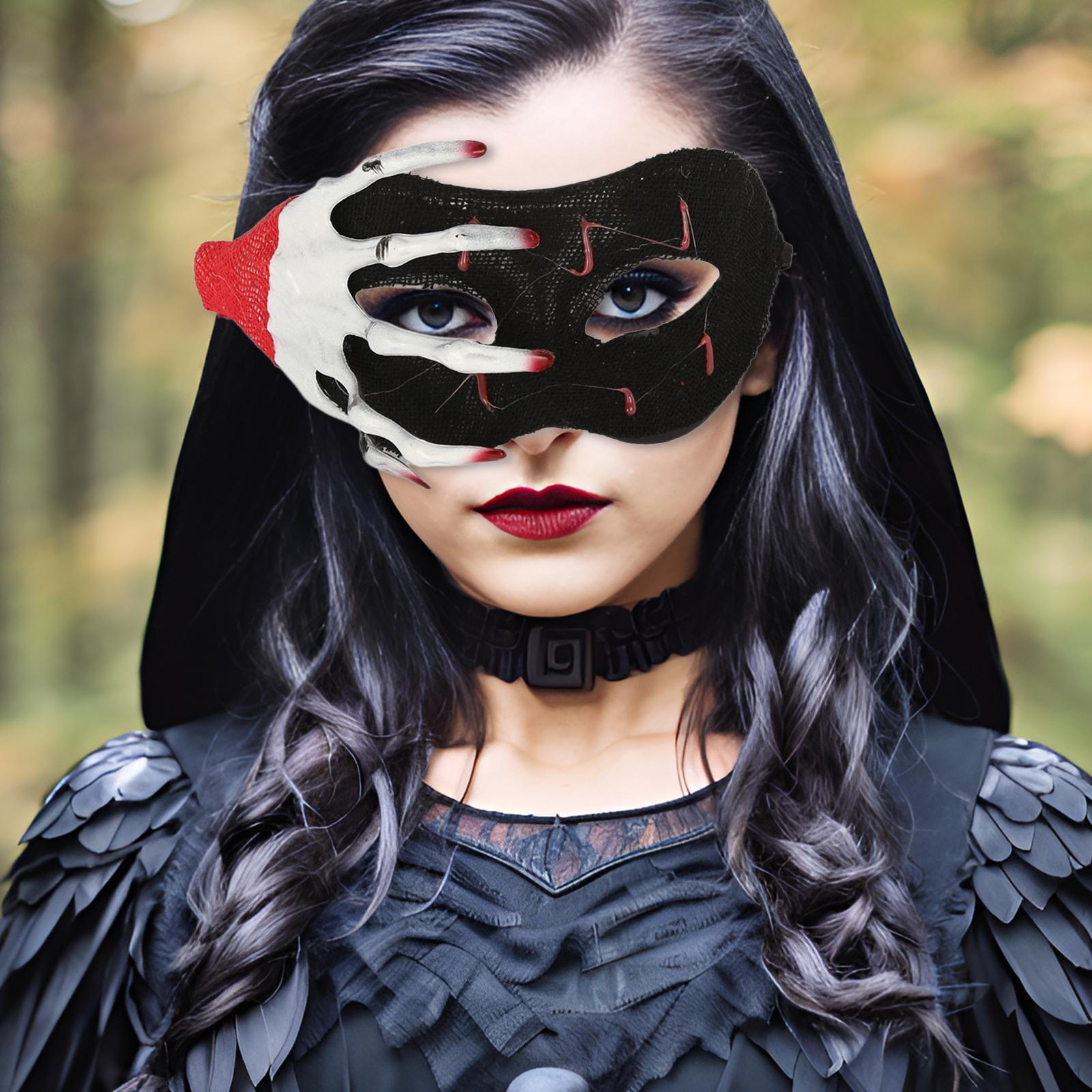 Skeleton Hand Masquerade Half Face Adjustable Decorative Props Cosplay Halloween for Club Prom Party
Skeleton Hand Masquerade Half Face Adjustable Decorative Props Cosplay Halloween for Club Prom Party