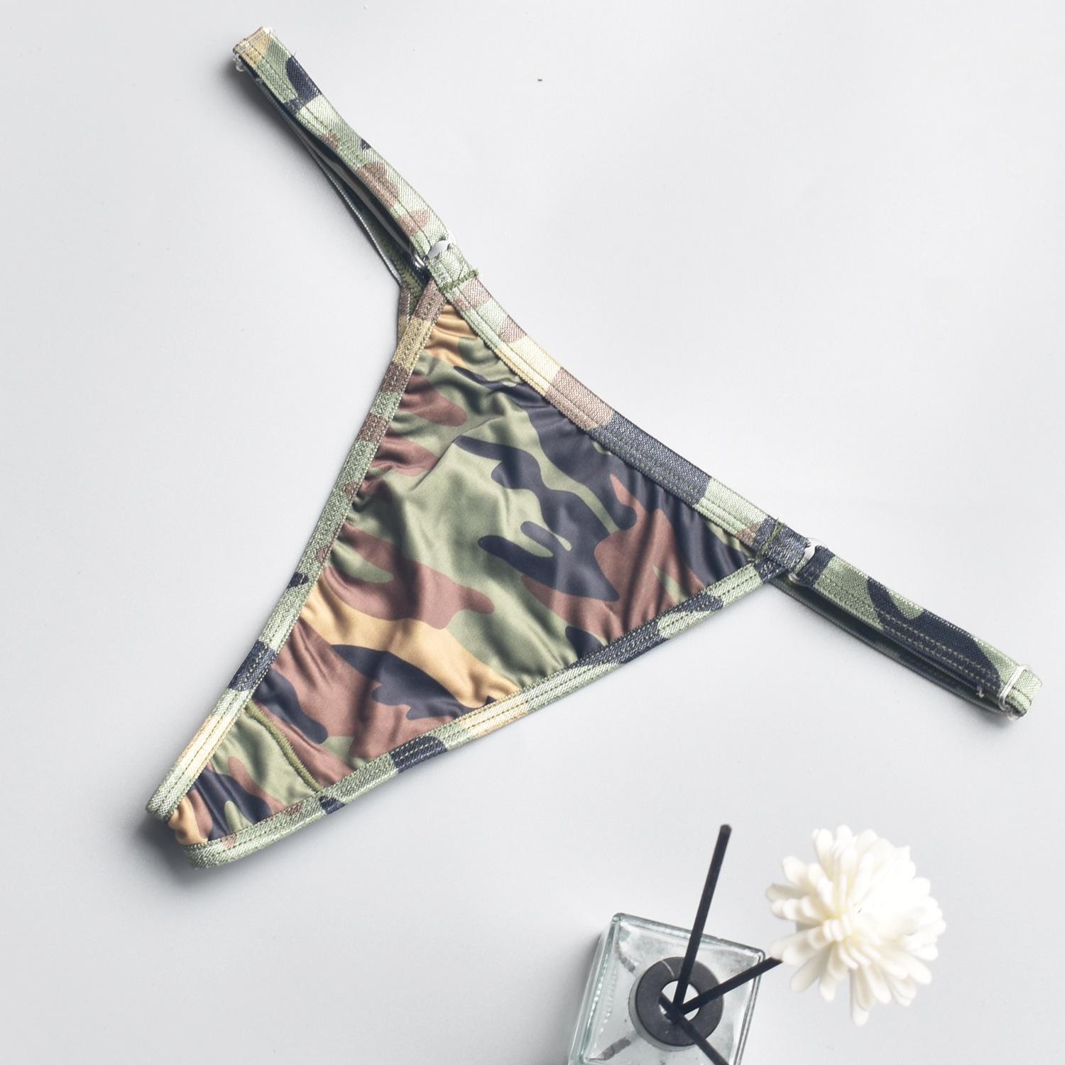 Adjustable Camouflage T-Back Thong for Women - Sexy V018 One Size армія зелений колір
Adjustable Camouflage T-Back Thong for Women - Sexy V018 One Size армія зелений колір