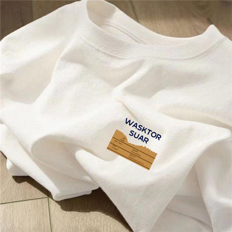 Order Tail Goods ~ Label Cutting Withdrawal Big Sale White Pure Cotton Short-Sleeved T-Shirt Male and Female Trendy Brand Printed Half Sleeve Tops 42 white XL (high quality pure cotton)
Order Tail Goods ~ Label Cutting Withdrawal Big Sale White Pure Cotton Short-Sleeved T-Shirt Male and Female Trendy Brand Printed Half Sleeve Tops 42 white XL (high quality pure cotton)