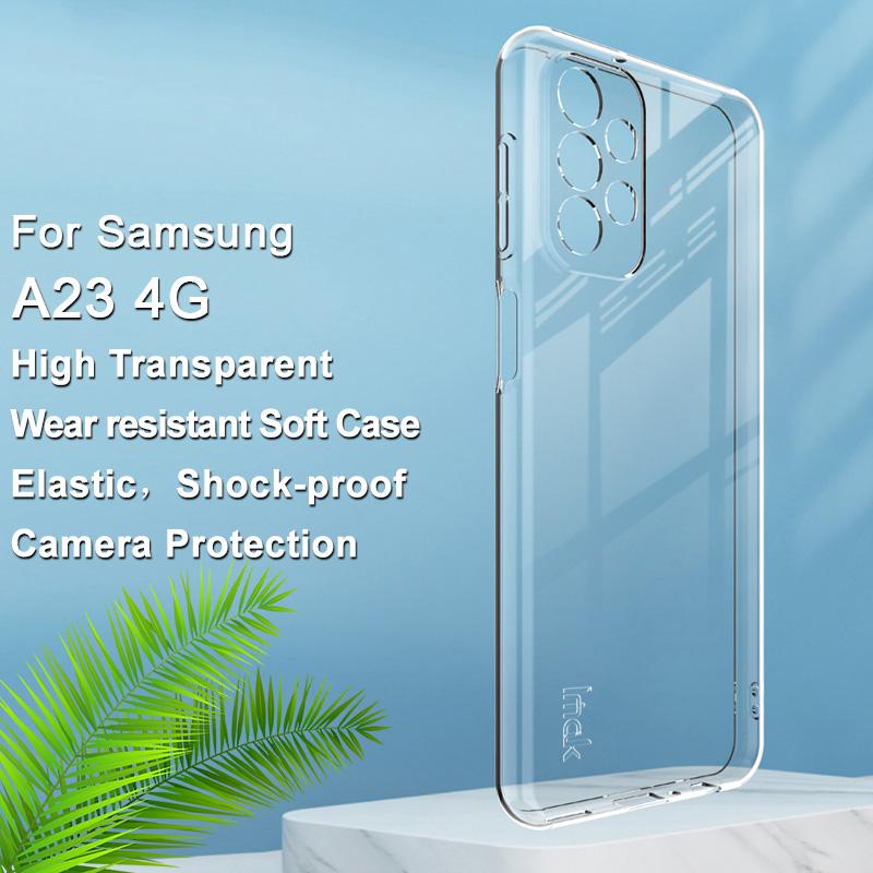 IMAK UX-5 Series for Samsung Galaxy A23 5G (Global Version)/4G,Anti-wear Protective Soft TPU Phone Case Back Cover with Camera Protection Transparent
IMAK UX-5 Series for Samsung Galaxy A23 5G (Global Version)/4G,Anti-wear Protective Soft TPU Phone Case Back Cover with Camera Protection Transparent