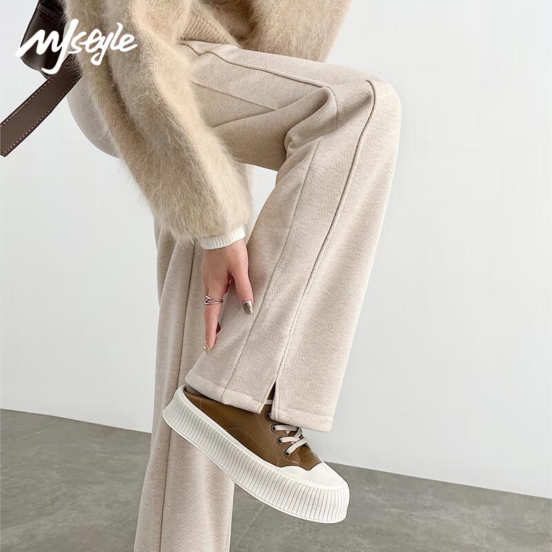MJ STYLE Women s High-Waist Herringbone Split-Hem Straight-Leg Pants M
MJ STYLE Women s High-Waist Herringbone Split-Hem Straight-Leg Pants M