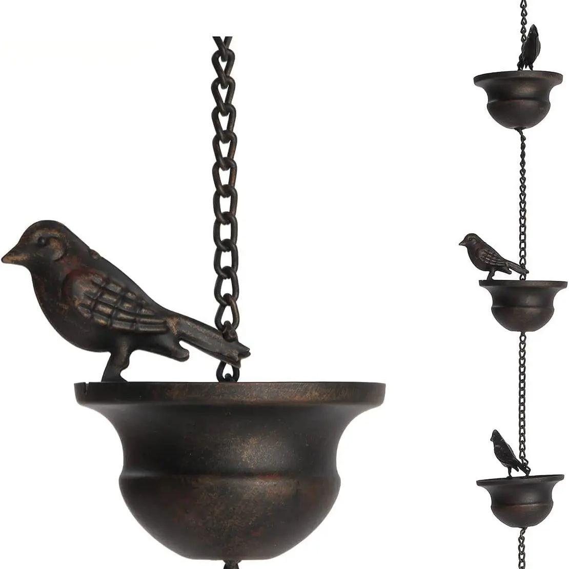 1pc Metal Birds On Cups Rain Chain For Outside Rain Chains For Gutters Downspouts Hanging Outdoor Garden Decoration Dark Bronze
1pc Metal Birds On Cups Rain Chain For Outside Rain Chains For Gutters Downspouts Hanging Outdoor Garden Decoration Dark Bronze