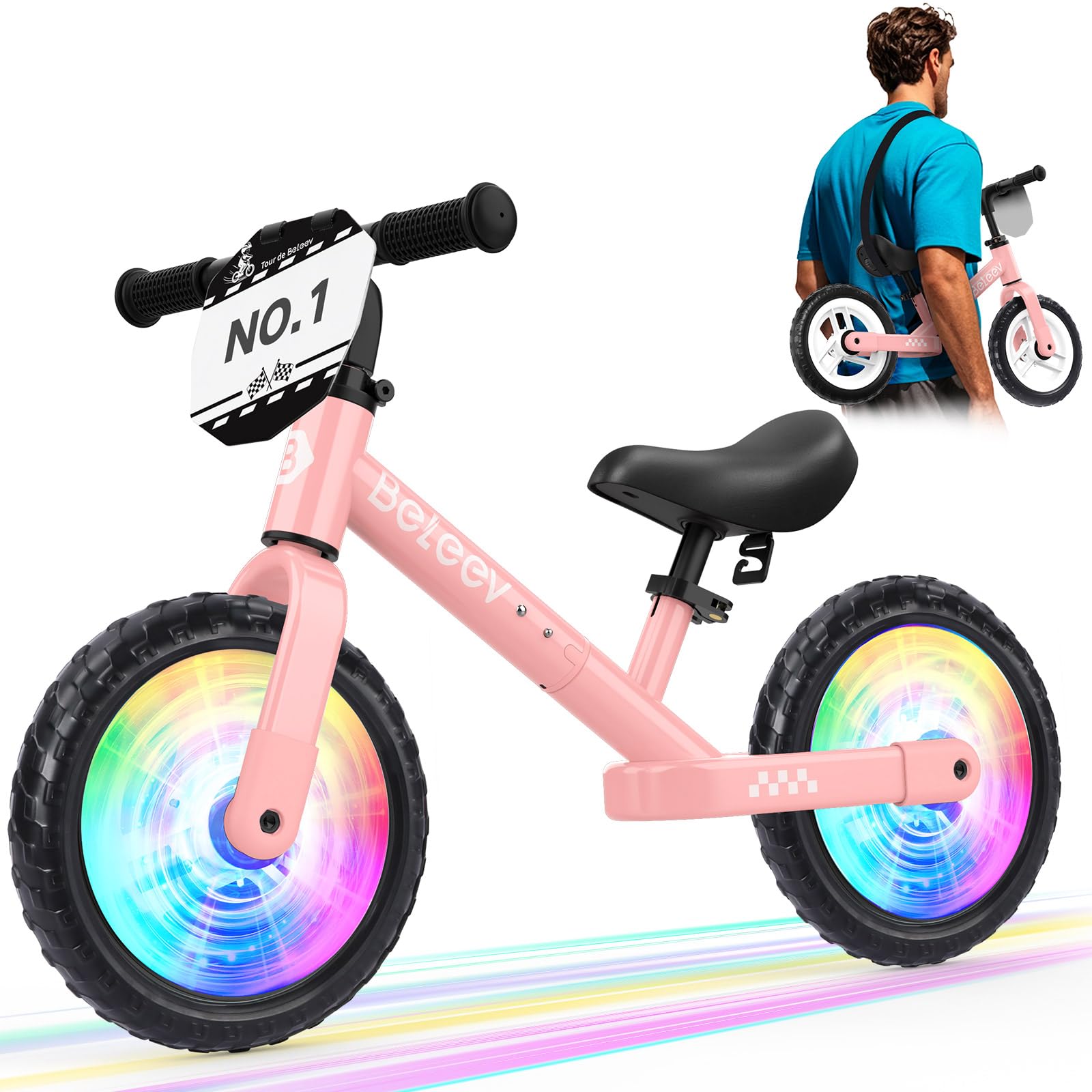Беговел BELEEV Kick Bike 12 дюймов на долгие годы, велосипед без педалей, легкий, регулируемый руль с светящимися колесами, ремень для переноски 2-6 лет и т. д. розовый
Беговел BELEEV Kick Bike 12 дюймов на долгие годы, велосипед без педалей, легкий, регулируемый руль с светящимися колесами, ремень для переноски 2-6 лет и т. д. розовый