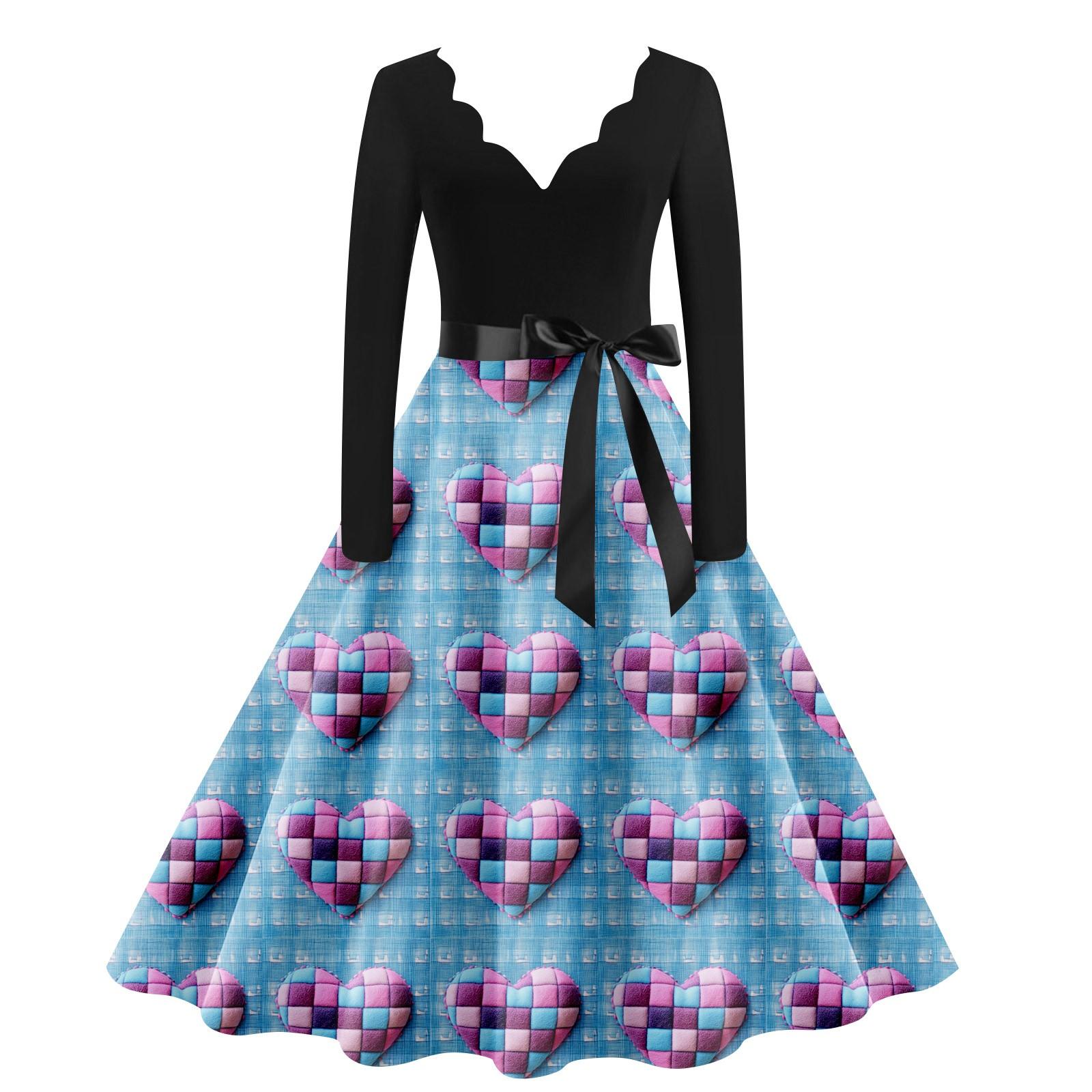 Женское повседневное модное платье с V-образным вырезом и длинным рукавом с милым принтом в винтажном стиле XL небесно-голубой
Женское повседневное модное платье с V-образным вырезом и длинным рукавом с милым принтом в винтажном стиле XL небесно-голубой