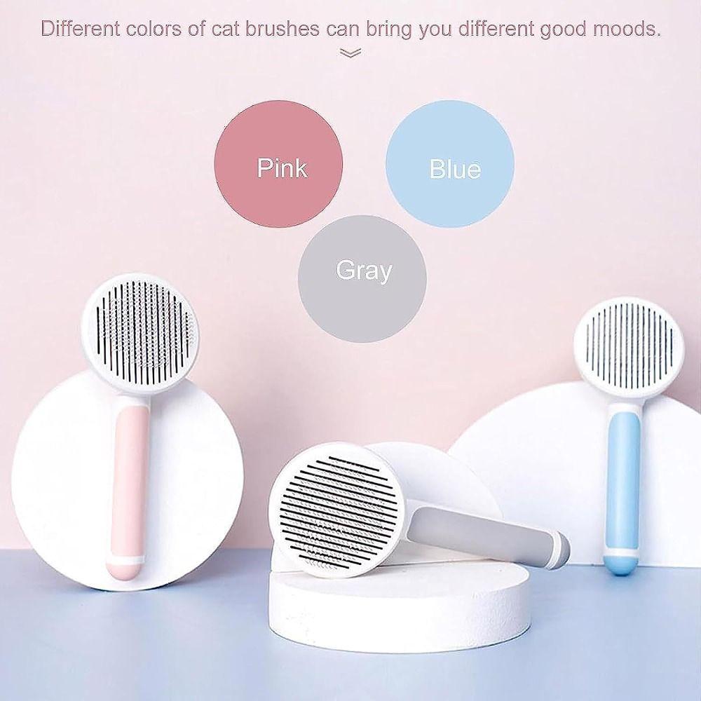 ABS Cat Combing Brush One Click Cleaning Button Slicker Brush Cat Grooming Brush Pet Accessories
ABS Cat Combing Brush One Click Cleaning Button Slicker Brush Cat Grooming Brush Pet Accessories