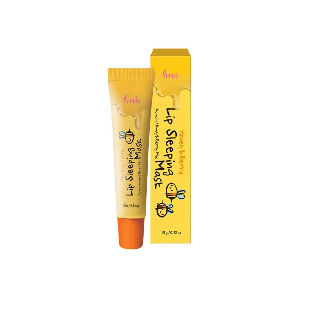 PRRETI Honey and Berry Night Lip Mask, 15 ml
PRRETI Honey and Berry Night Lip Mask, 15 ml