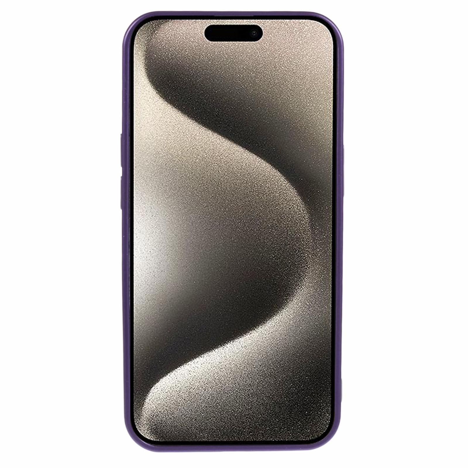 For iPhone 15 TPU Slim Case Rubberized Phone Cover with Lens Film Compatible with MagSafe Dark Purple
For iPhone 15 TPU Slim Case Rubberized Phone Cover with Lens Film Compatible with MagSafe Dark Purple