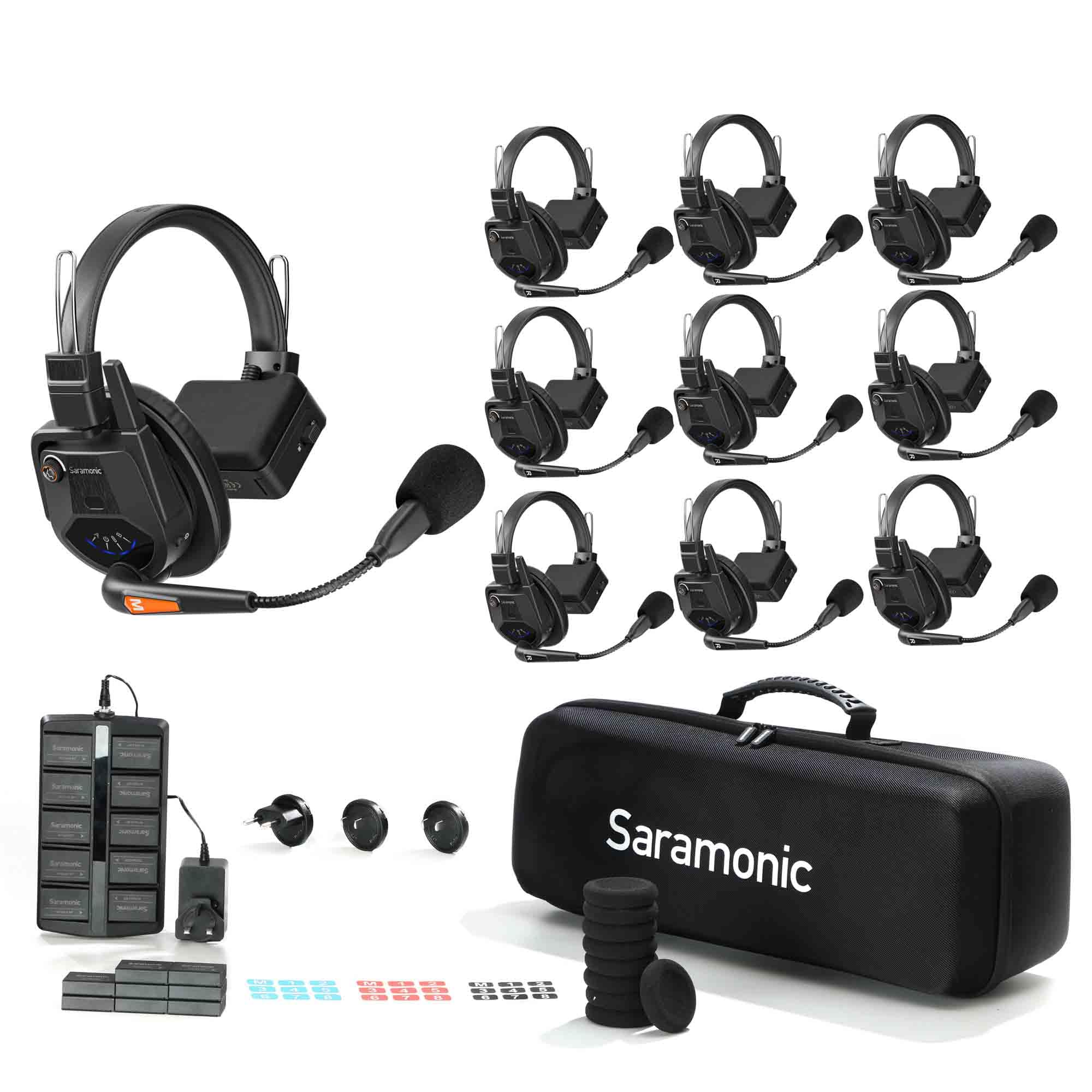 Saramonic 1.9GHz Full Duplex Wireless Intercom System WiTalk9 Single Ear Headset (For 9 PeopleWith Case)
Saramonic 1.9GHz Full Duplex Wireless Intercom System WiTalk9 Single Ear Headset (For 9 PeopleWith Case)