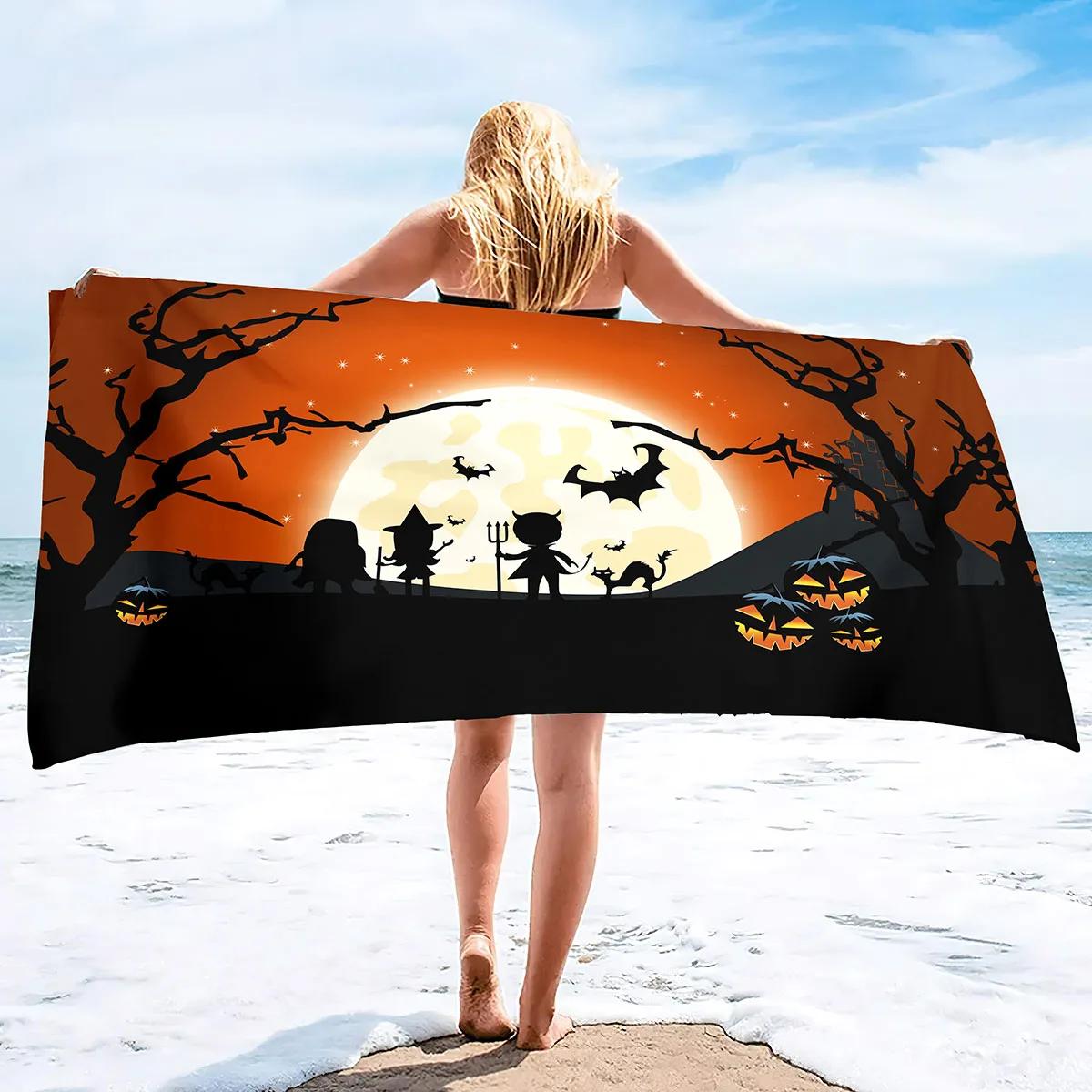 Halloween Beach Towels Sand Free Microfiber Adults Beach Towel Halloween Quick Dry Bath Towels Extra Large Oversized Pool Towels W30*H60(CM)
Halloween Beach Towels Sand Free Microfiber Adults Beach Towel Halloween Quick Dry Bath Towels Extra Large Oversized Pool Towels W30*H60(CM)