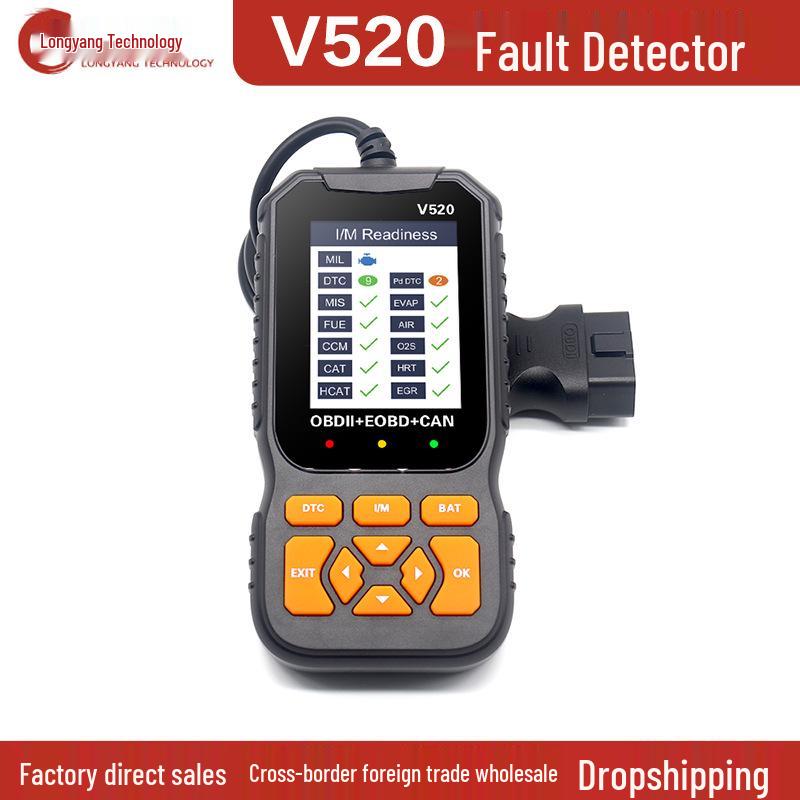 V520 OBD2 Автомобильный Диагностический Инструмент - Датчик Кислорода и Детектор Неисправностей
V520 OBD2 Автомобильный Диагностический Инструмент - Датчик Кислорода и Детектор Неисправностей