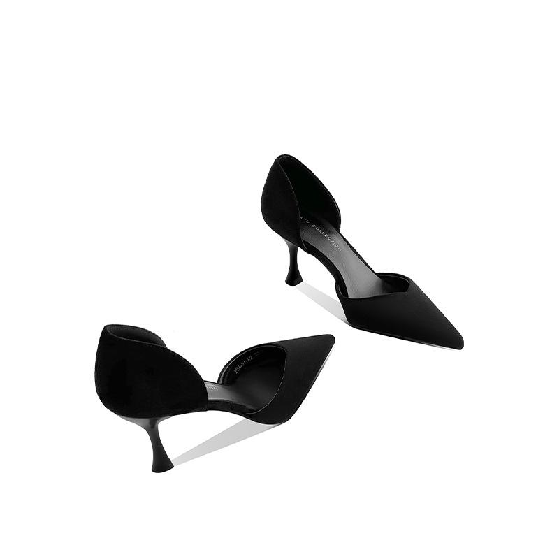 Black high heels spring new pointed hollow single shoes women s summer stiletto cat heel shallow mouth middle heel cmcm 33
Black high heels spring new pointed hollow single shoes women s summer stiletto cat heel shallow mouth middle heel cmcm 33