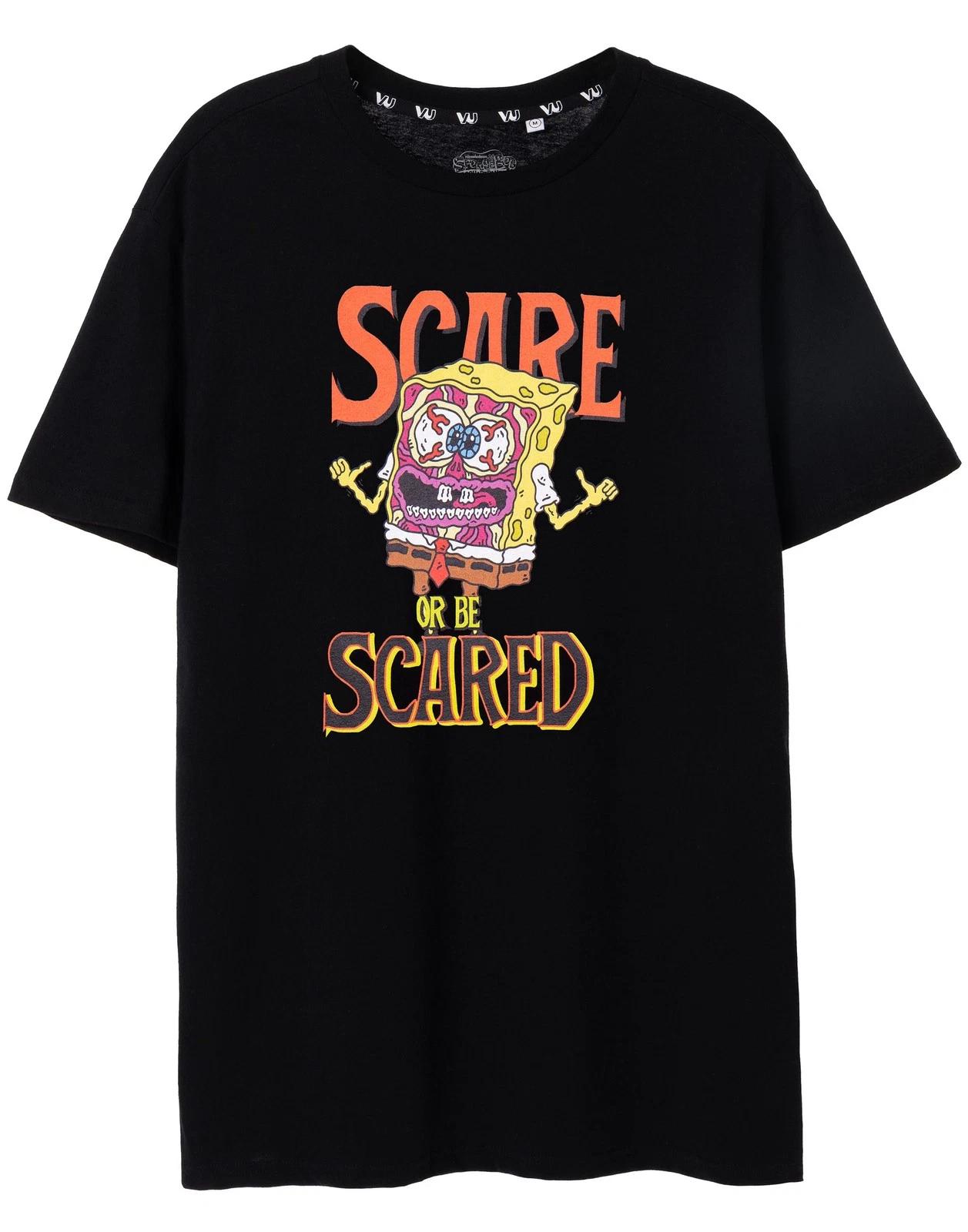 SpongeBob SquarePants Black Scare Or Be Scared Short Sleeved 100% Cotton T-shirt Mens Tees Top Unisex S
SpongeBob SquarePants Black Scare Or Be Scared Short Sleeved 100% Cotton T-shirt Mens Tees Top Unisex S