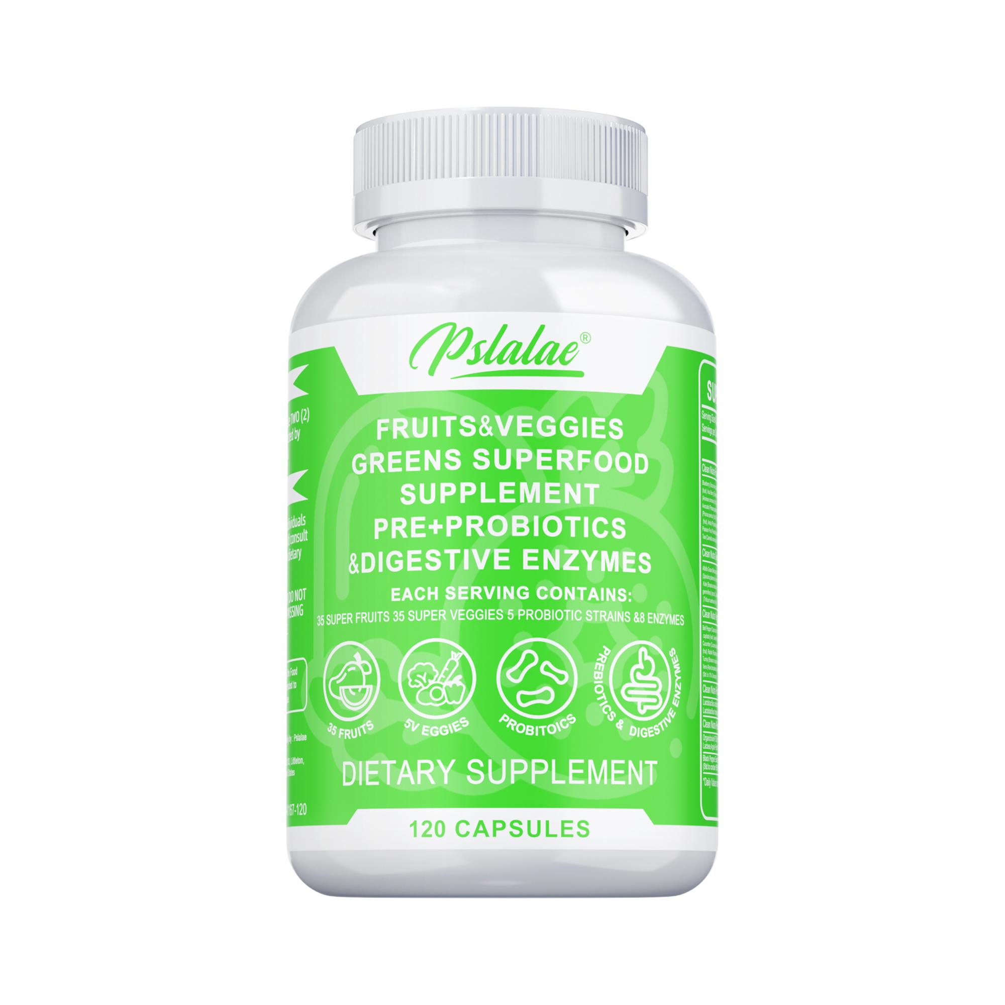 Super Green Vegetable Powder and Gut Complex, Probiotic Extracts, Supports Gut Cleansing, Promotes Digestion 120
Super Green Vegetable Powder and Gut Complex, Probiotic Extracts, Supports Gut Cleansing, Promotes Digestion 120