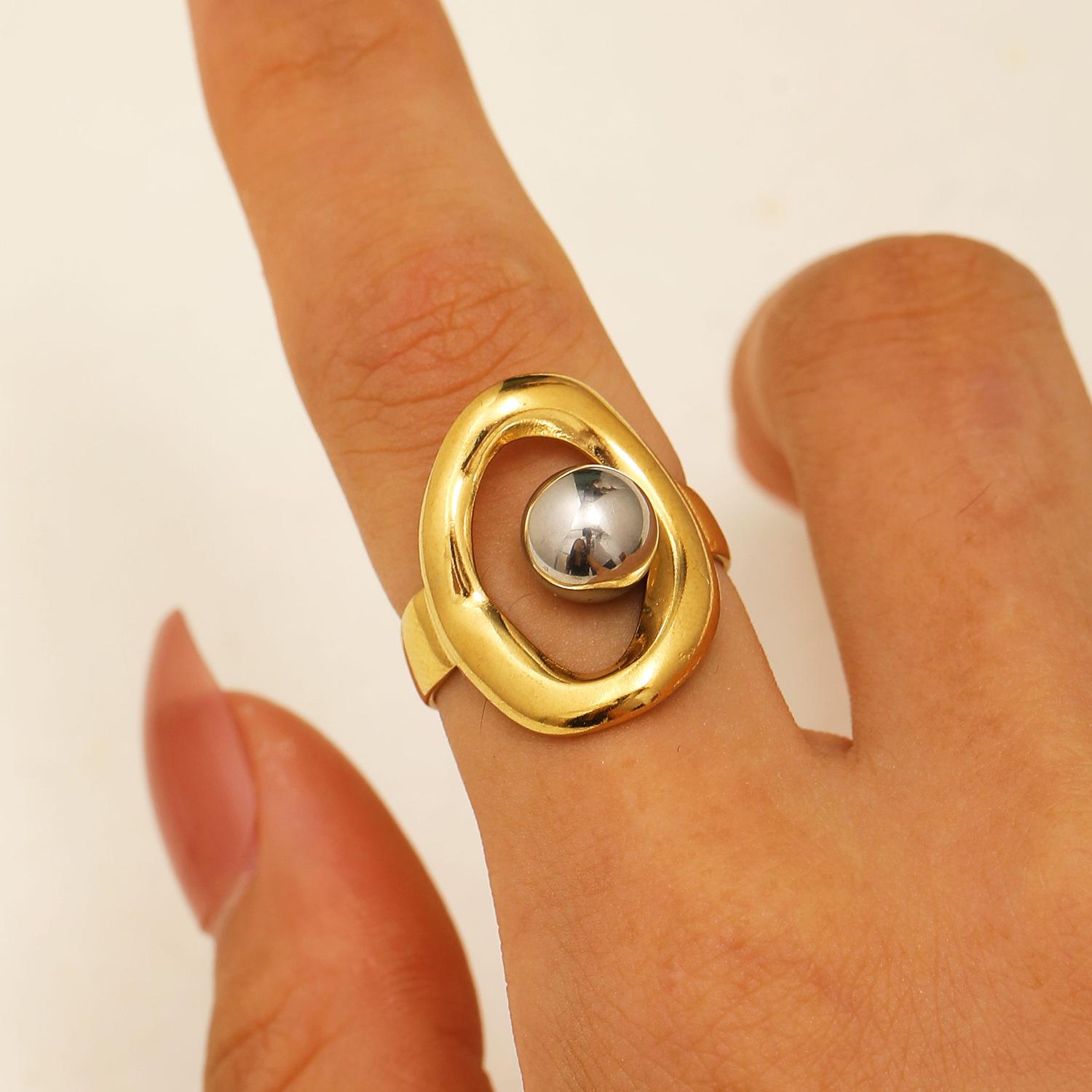 Stainless Steel Ball Inlay Wave Rings for Women Men Gold Copper Color Irregular Lines Adjustable Opening Statement Zircon Gifts
Stainless Steel Ball Inlay Wave Rings for Women Men Gold Copper Color Irregular Lines Adjustable Opening Statement Zircon Gifts