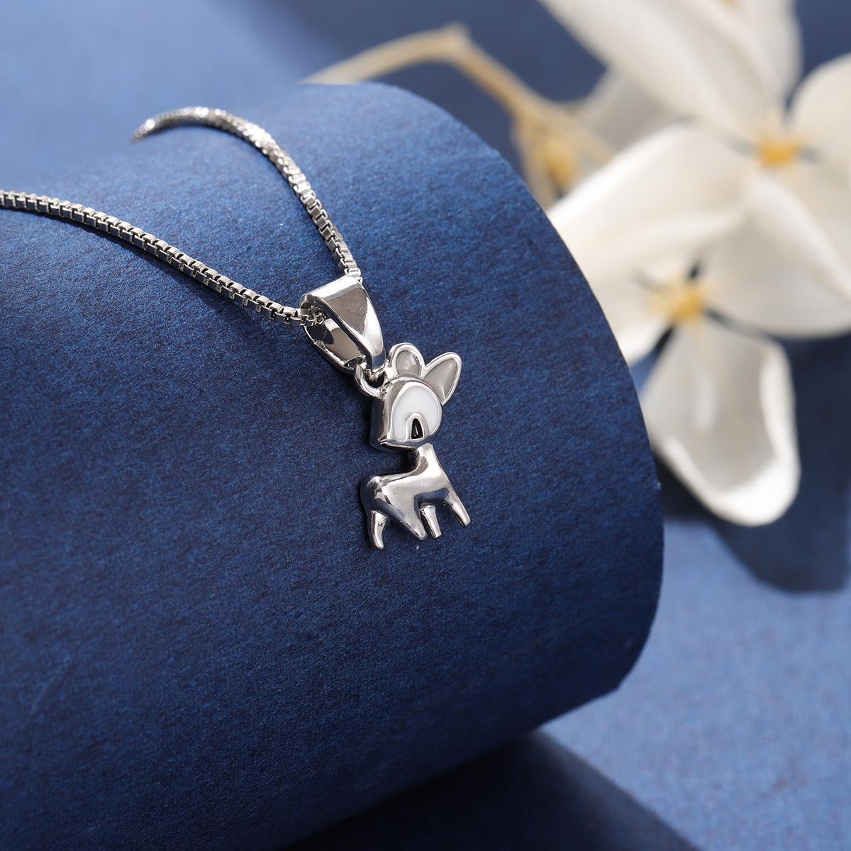 New Fashion Sweet 925 Sterling Silver Aura Deer Christmas Animal Pendant Necklaces XL208 серебряный
New Fashion Sweet 925 Sterling Silver Aura Deer Christmas Animal Pendant Necklaces XL208 серебряный