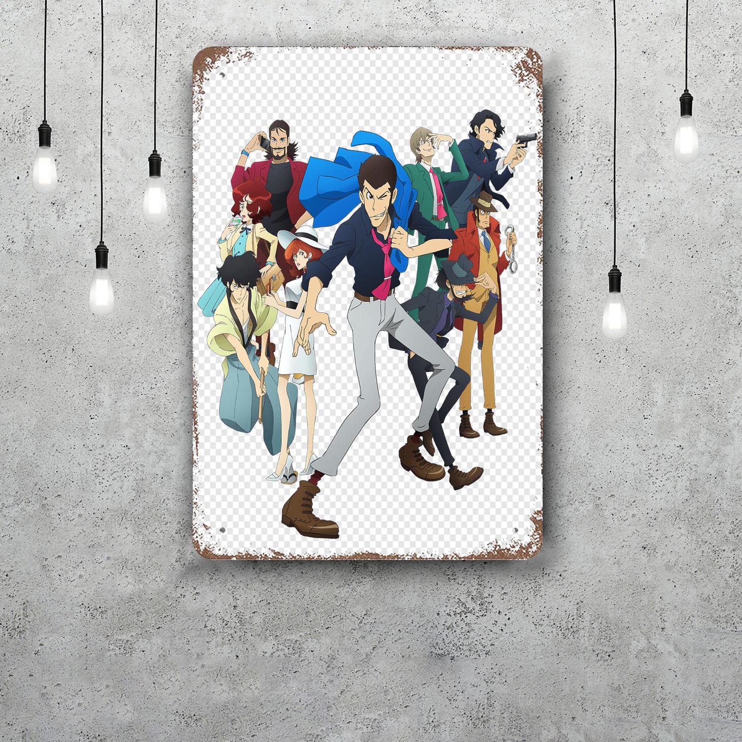lupin the 3rd cartoon Tin Sign Home Decor Wall Decor Art Wall Mural Room Decoration Decor Retro Metal Sign Plate Bar Posters 20x30cm(7.8x11.8inch)
lupin the 3rd cartoon Tin Sign Home Decor Wall Decor Art Wall Mural Room Decoration Decor Retro Metal Sign Plate Bar Posters 20x30cm(7.8x11.8inch)