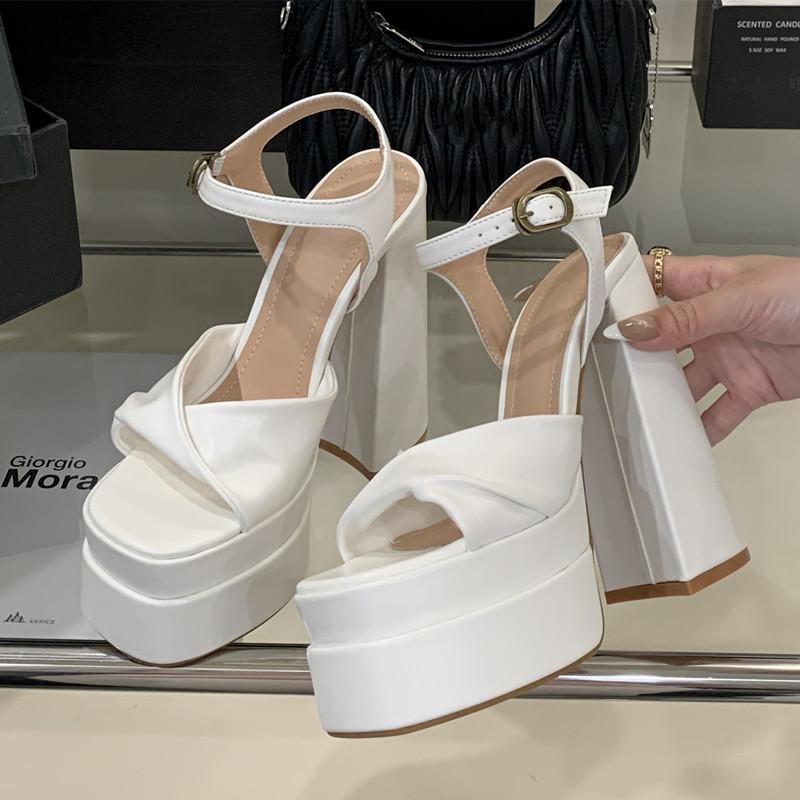 Fashion Star style Fashion Double Platform Wedges Women Gladiator Sandals Summer 15cm Ultra High heels Chunky Party Dress Shoes Sandals 40 белый
Fashion Star style Fashion Double Platform Wedges Women Gladiator Sandals Summer 15cm Ultra High heels Chunky Party Dress Shoes Sandals 40 белый