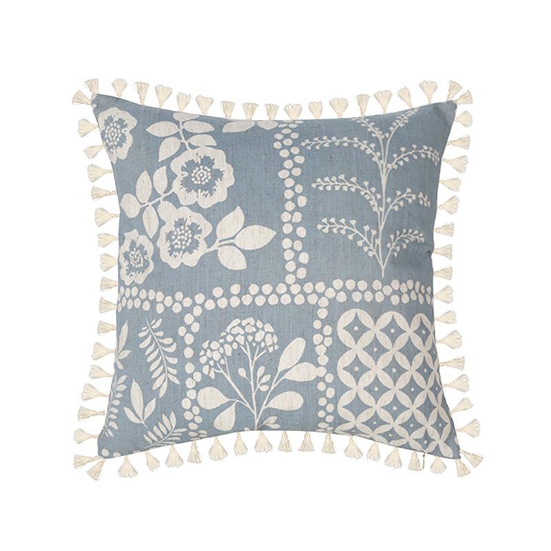 Boho Vintage Pillow Cover 45x45 Cm, Blue Decorative Cushion Cover with Tassles for Sofa Armchair, Living Room Bedroom Decor
Boho Vintage Pillow Cover 45x45 Cm, Blue Decorative Cushion Cover with Tassles for Sofa Armchair, Living Room Bedroom Decor