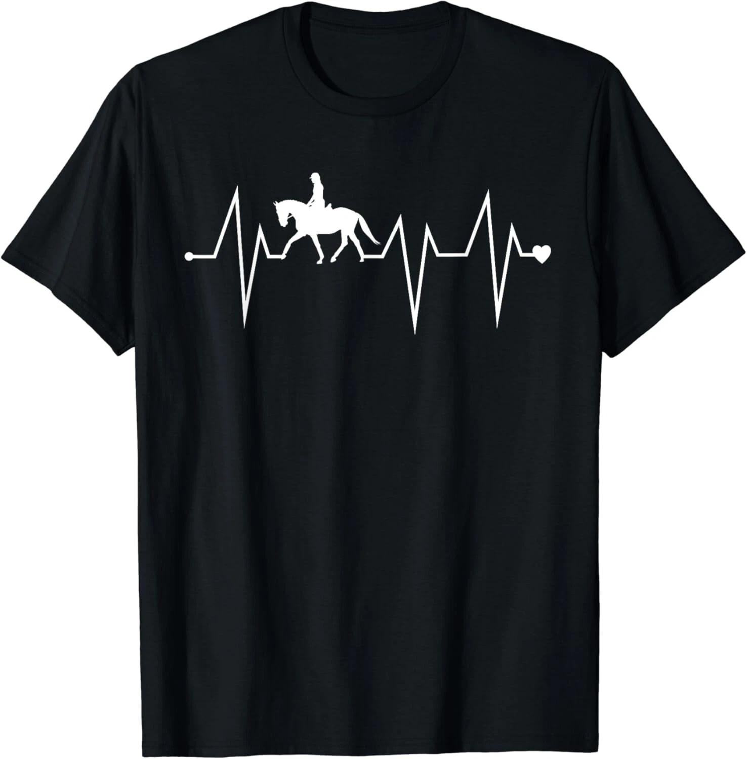 Funny Dressage Horse Riding Heartbeat Heart Pulse Rate EKG Gift Unisex T-Shirt 2XL
Funny Dressage Horse Riding Heartbeat Heart Pulse Rate EKG Gift Unisex T-Shirt 2XL