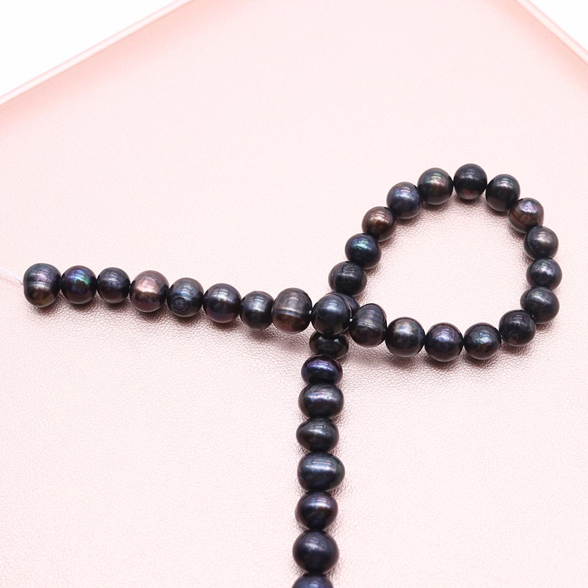 1String, Natural Freshwater Pearls, 8–9 Mm Black Pearl Beads for Jewelry Making DIY Necklace Supplies, Birthday Party Gifts for Women, 36cm 1String/8-9mm-36cm чорний
1String, Natural Freshwater Pearls, 8–9 Mm Black Pearl Beads for Jewelry Making DIY Necklace Supplies, Birthday Party Gifts for Women, 36cm 1String/8-9mm-36cm чорний