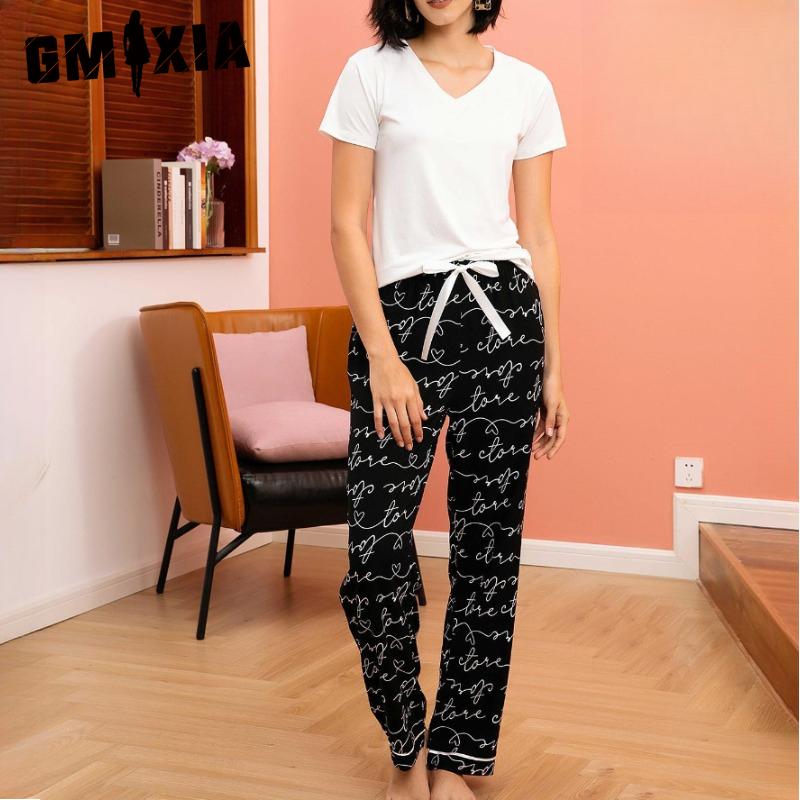 GMXIA Pajamas Women Spring and Summer Thin Short-sleeved Trousers Can Be Worn Outside The Home Suit Suit XL
GMXIA Pajamas Women Spring and Summer Thin Short-sleeved Trousers Can Be Worn Outside The Home Suit Suit XL
