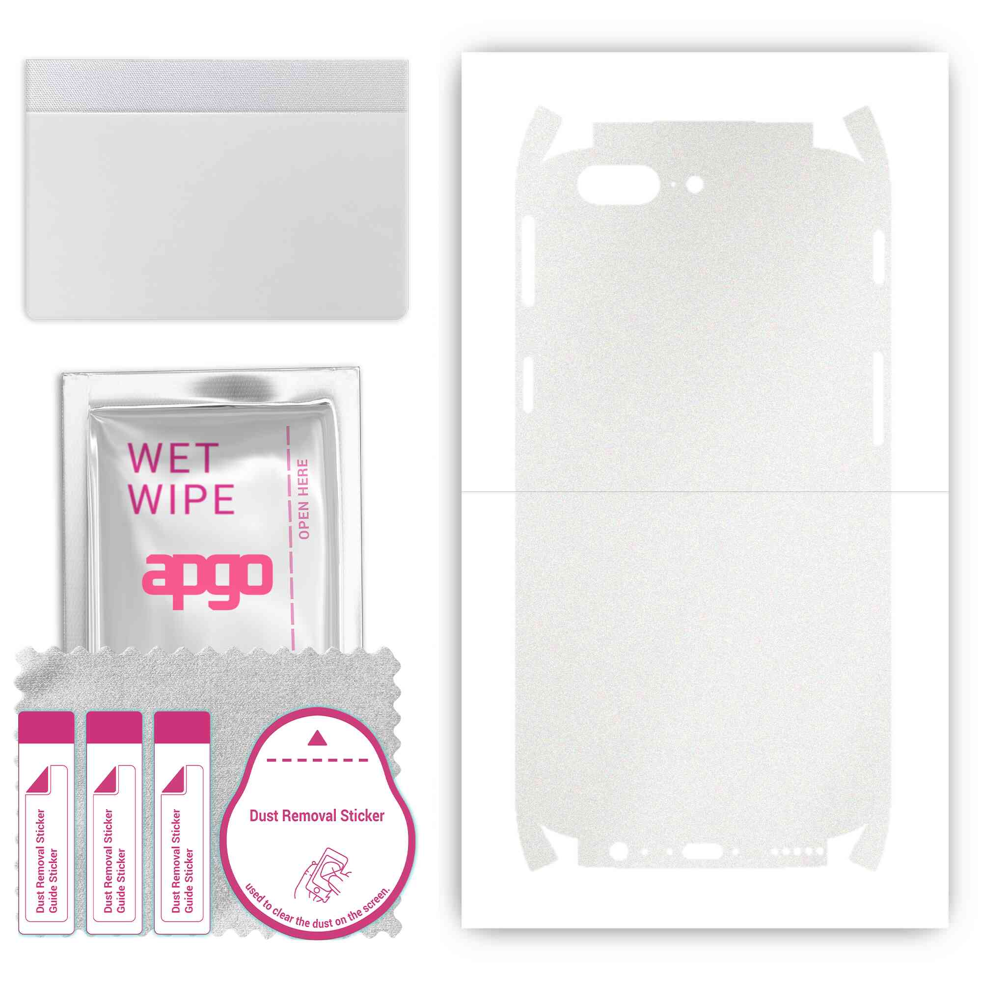 apgo Protective Skin Sticker for the back+sides compatible with OnePlus 5, Full Wrap Film, Foil, Vinyl - Pattern Matte Transparent
apgo Protective Skin Sticker for the back+sides compatible with OnePlus 5, Full Wrap Film, Foil, Vinyl - Pattern Matte Transparent