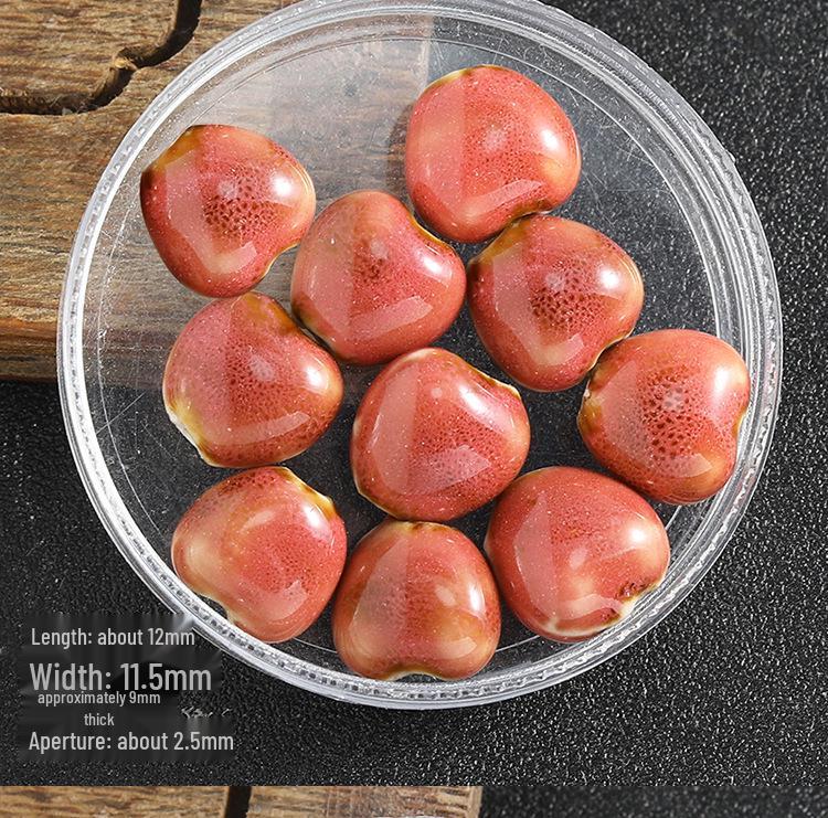 Pack of 10 Retro Ceramic Love Heart Beads for DIY Necklaces and Bracelets Small Peach Heart Ceramic Beads (Non-Fading)
Pack of 10 Retro Ceramic Love Heart Beads for DIY Necklaces and Bracelets Small Peach Heart Ceramic Beads (Non-Fading)