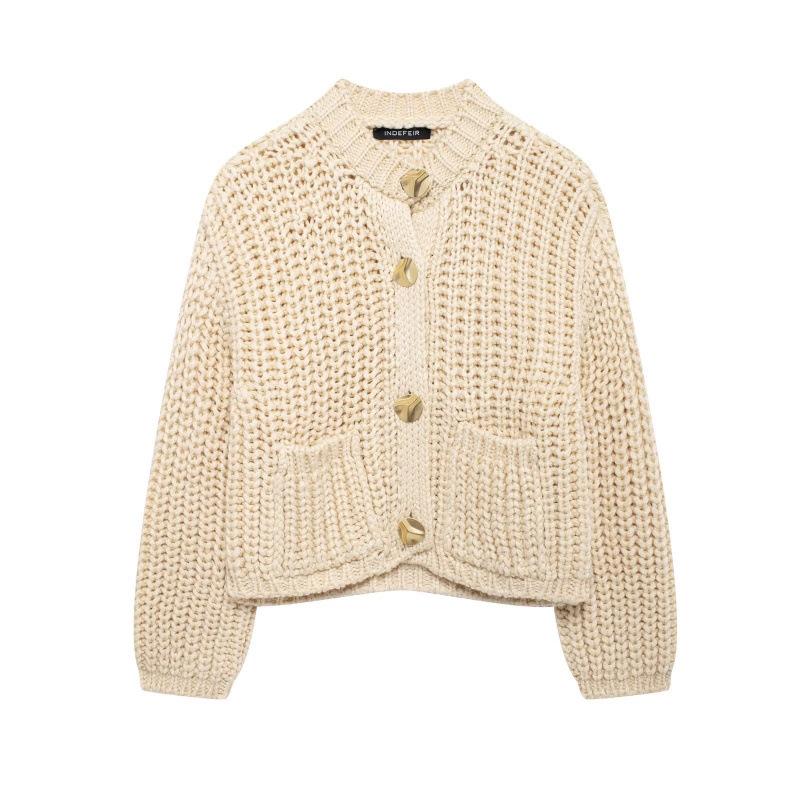 Autumn Women s Chunky Knit Cardigan - European & American Street Fashion, Long Sleeve Outerwear Small
Autumn Women s Chunky Knit Cardigan - European & American Street Fashion, Long Sleeve Outerwear Small