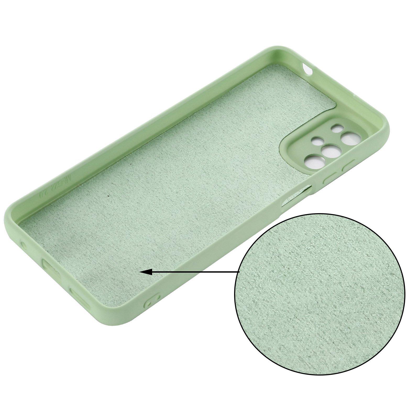For Motorola Moto G22/Moto E32s 4G Liquid Silicone Cover Soft Anti-Scratch Microfiber Lining Shockproof Protective Case with Strap Green
For Motorola Moto G22/Moto E32s 4G Liquid Silicone Cover Soft Anti-Scratch Microfiber Lining Shockproof Protective Case with Strap Green