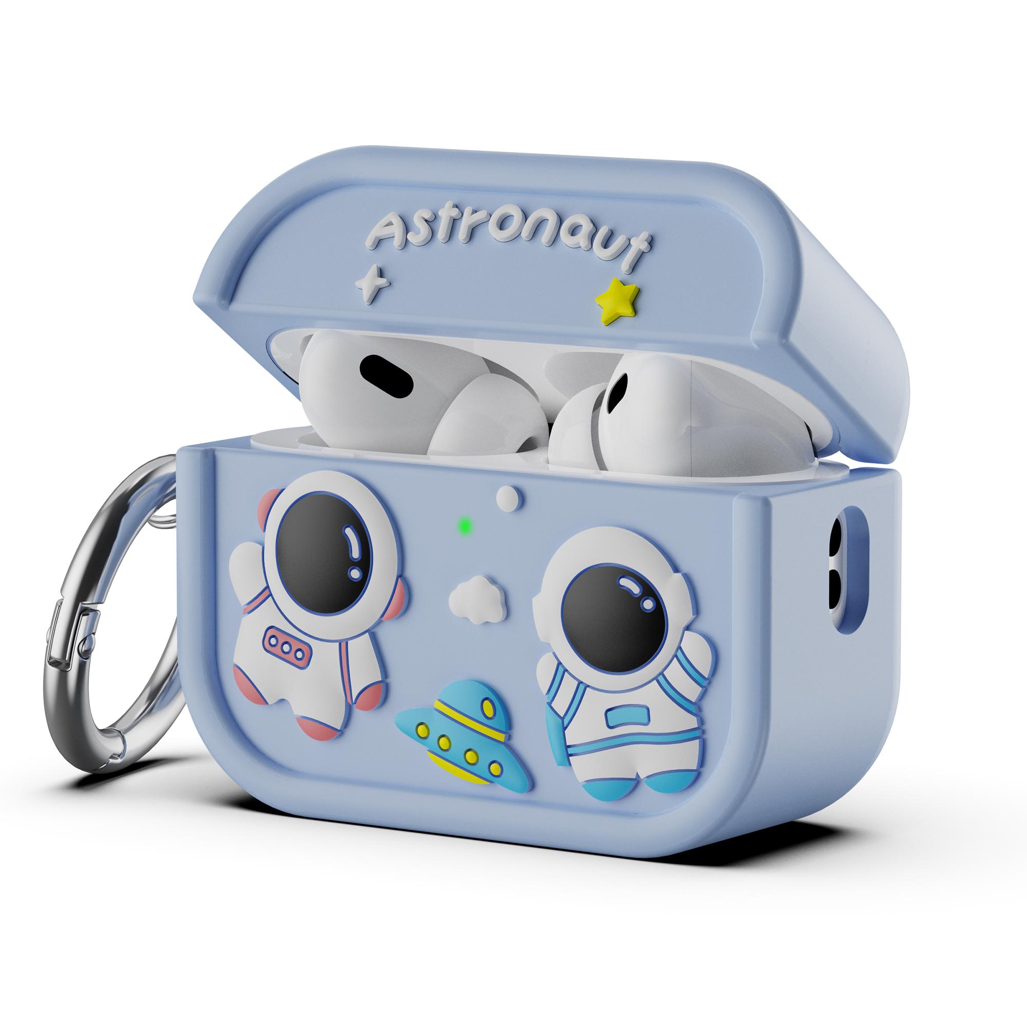 For AirPods Pro 2 Case Cute Astronaut Design Silicone Earphone Cover with Carabiner D
For AirPods Pro 2 Case Cute Astronaut Design Silicone Earphone Cover with Carabiner D