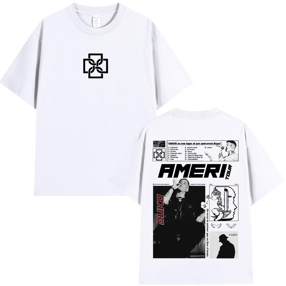 Rapper Duki Ameri Tour Merch Tshirt Unisexs Women Clothing Fashion Hip Hop Oversized Tshirts Cotton Cozy Short Sleeve T Shirts 4XL
Rapper Duki Ameri Tour Merch Tshirt Unisexs Women Clothing Fashion Hip Hop Oversized Tshirts Cotton Cozy Short Sleeve T Shirts 4XL