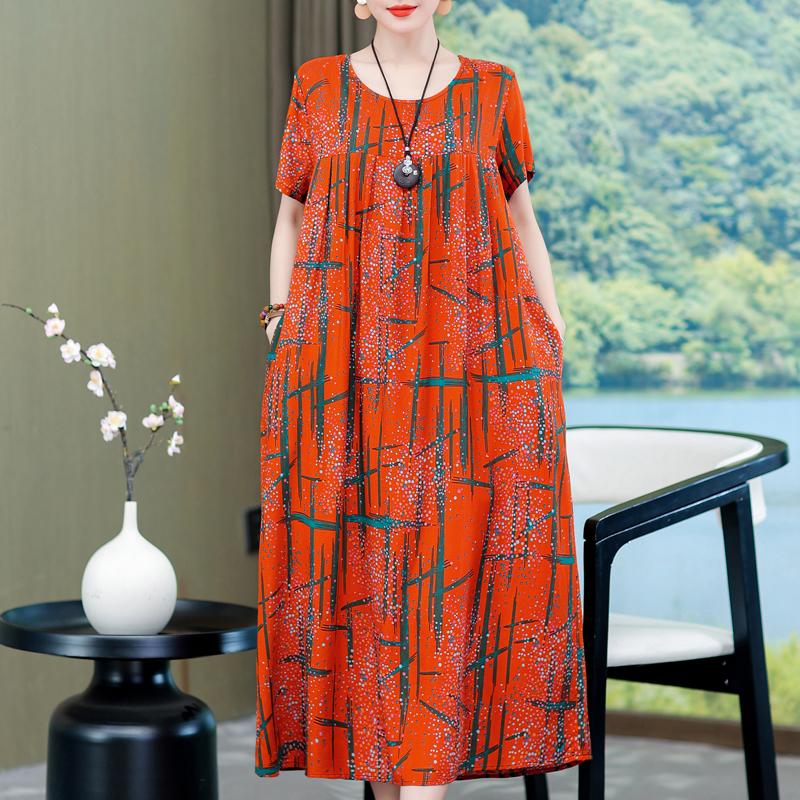 Елегантні жіночі сукні великих розмірів. Повсякденна вільна вінтажна довга сукня з короткими рукавами 5XL
Елегантні жіночі сукні великих розмірів. Повсякденна вільна вінтажна довга сукня з короткими рукавами 5XL