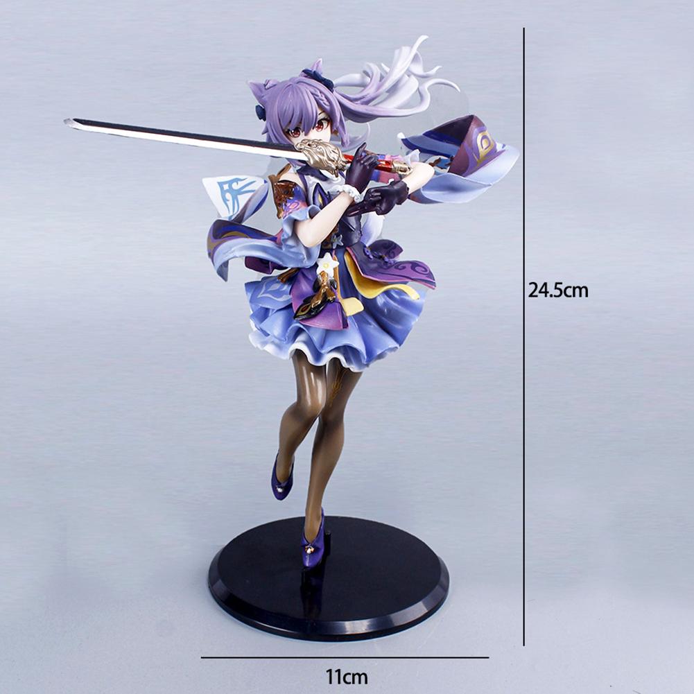 Anime Keqing figure Keqing action figure Keqing standing holding sword figurine Model desktop ornaments Collection Statue Gift 24.5cm
Anime Keqing figure Keqing action figure Keqing standing holding sword figurine Model desktop ornaments Collection Statue Gift 24.5cm