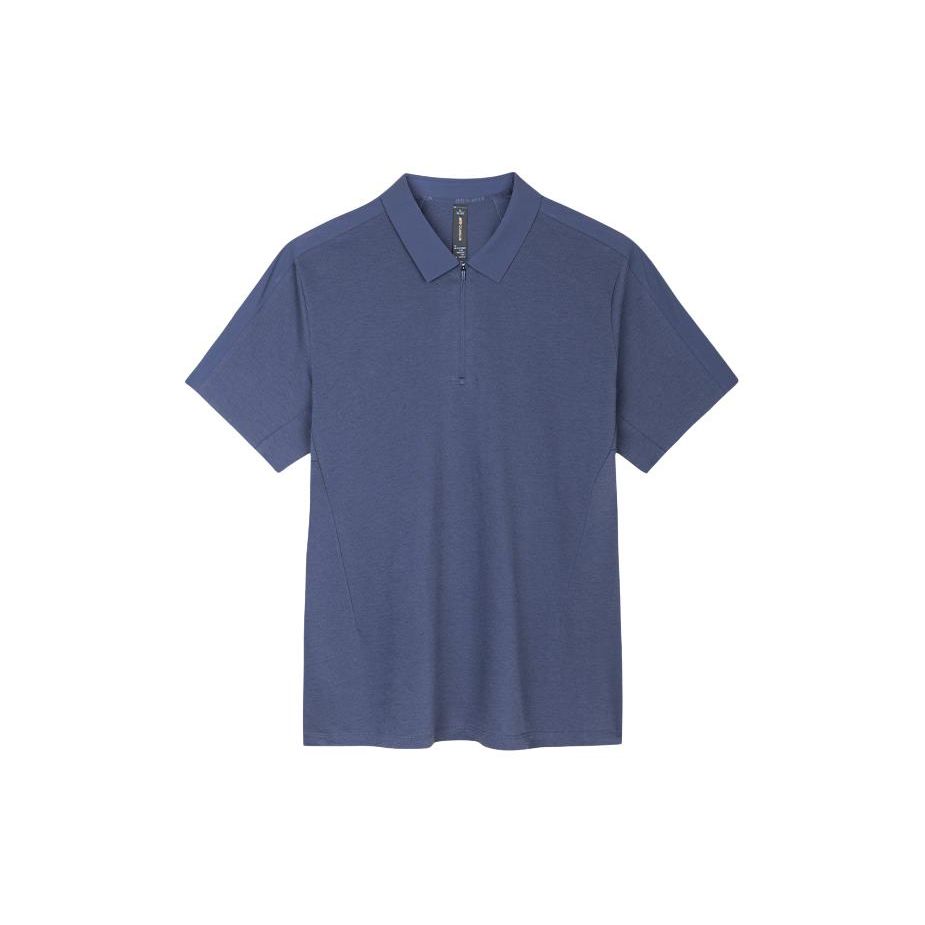 Anta Champion All-Weather Series Solid Color Half-Zip Breathable Comfortable Short Sleeve Polo Shirt Men Polo Shirts Jing-Mo-Blue 152420103-3 M
Anta Champion All-Weather Series Solid Color Half-Zip Breathable Comfortable Short Sleeve Polo Shirt Men Polo Shirts Jing-Mo-Blue 152420103-3 M