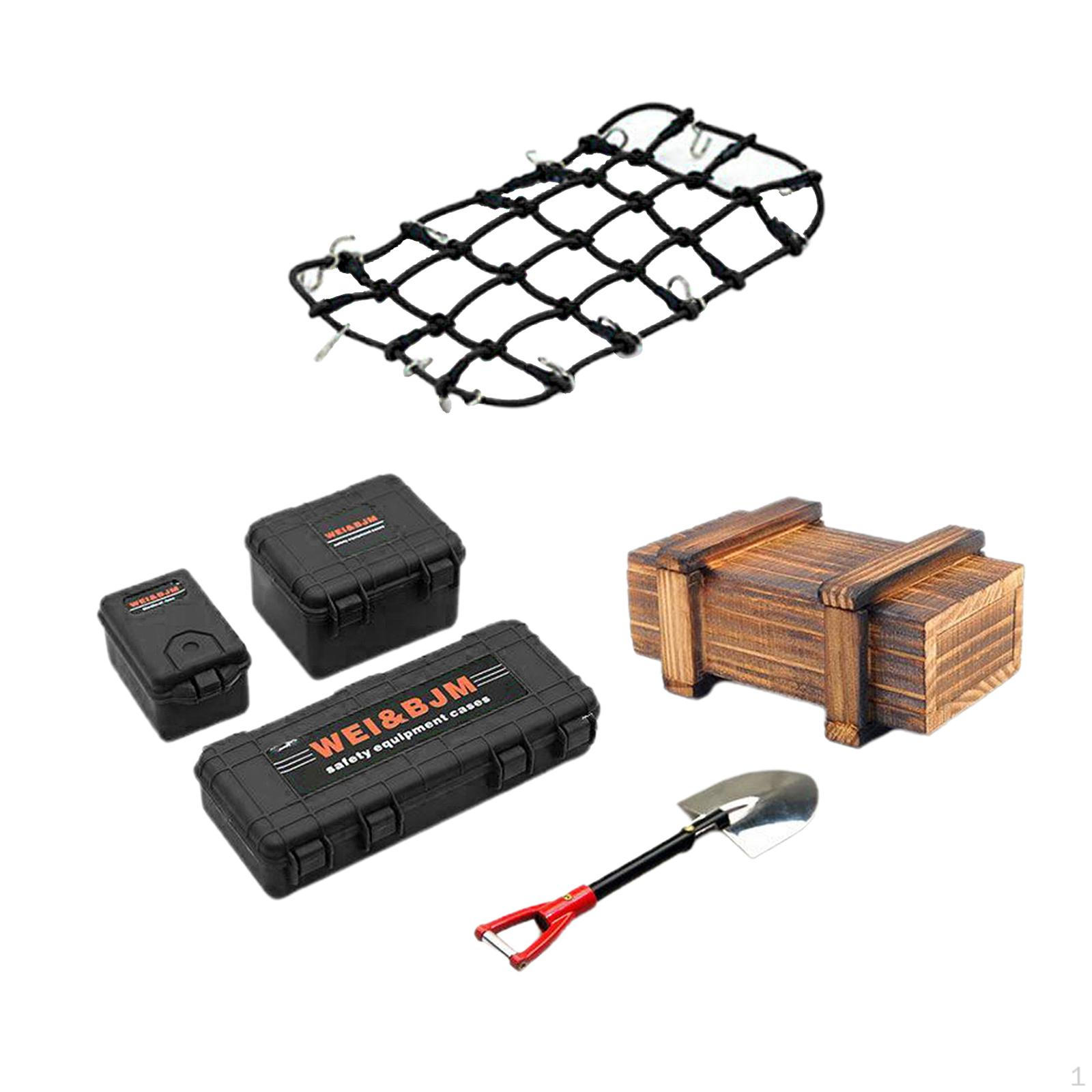 1/10 Car Crawler Decoration Accessories Tool Trunk чорний
1/10 Car Crawler Decoration Accessories Tool Trunk чорний