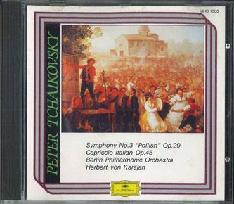 CD HERBERT VON KARAJAN - Tchaikovsky:symphony No.3 polish HHC1003 POLY GRAM Japan Classical Used
CD HERBERT VON KARAJAN - Tchaikovsky:symphony No.3 polish HHC1003 POLY GRAM Japan Classical Used